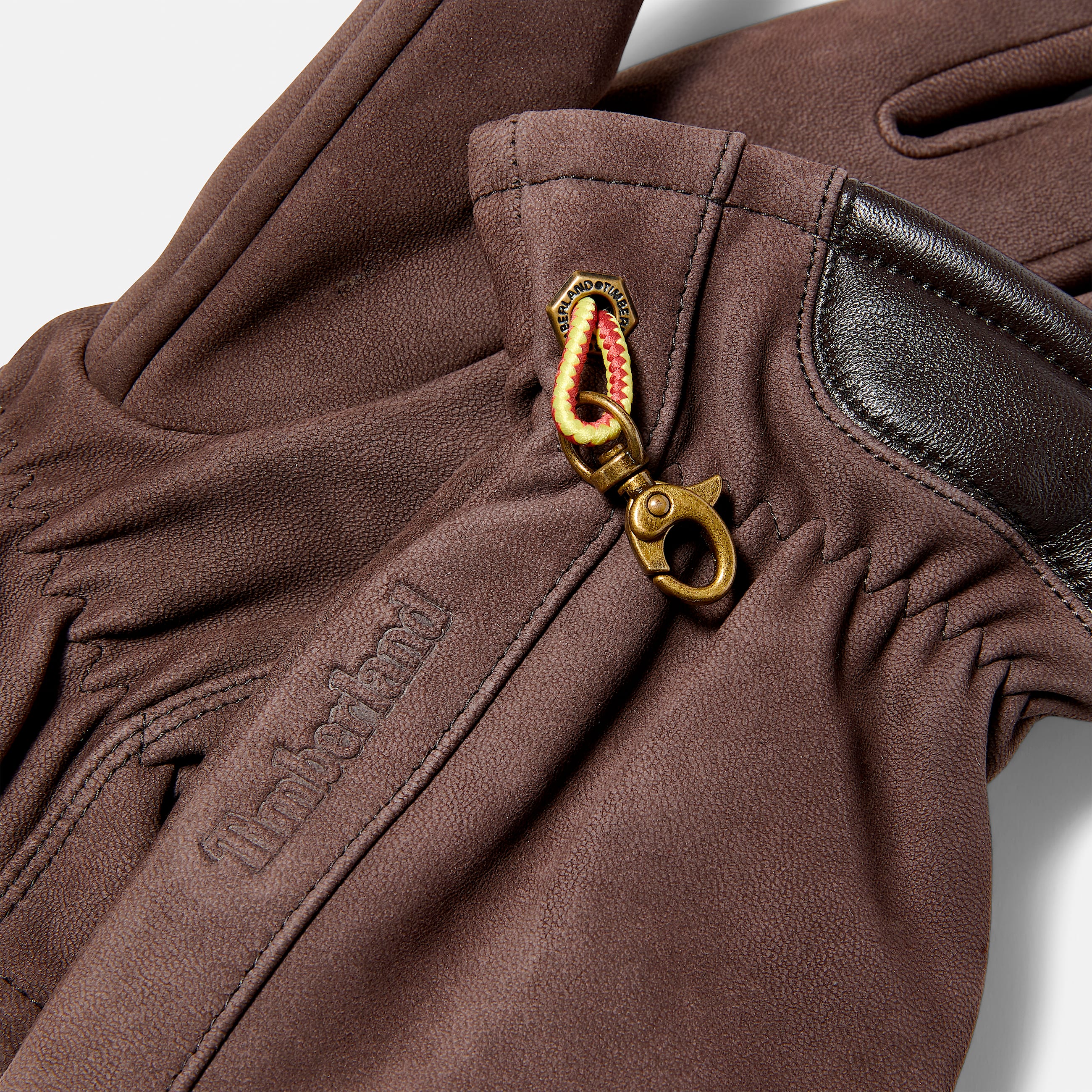 Mens Winter Hill Nubuck Gloves with Touch Tips TBL Brown ALT1