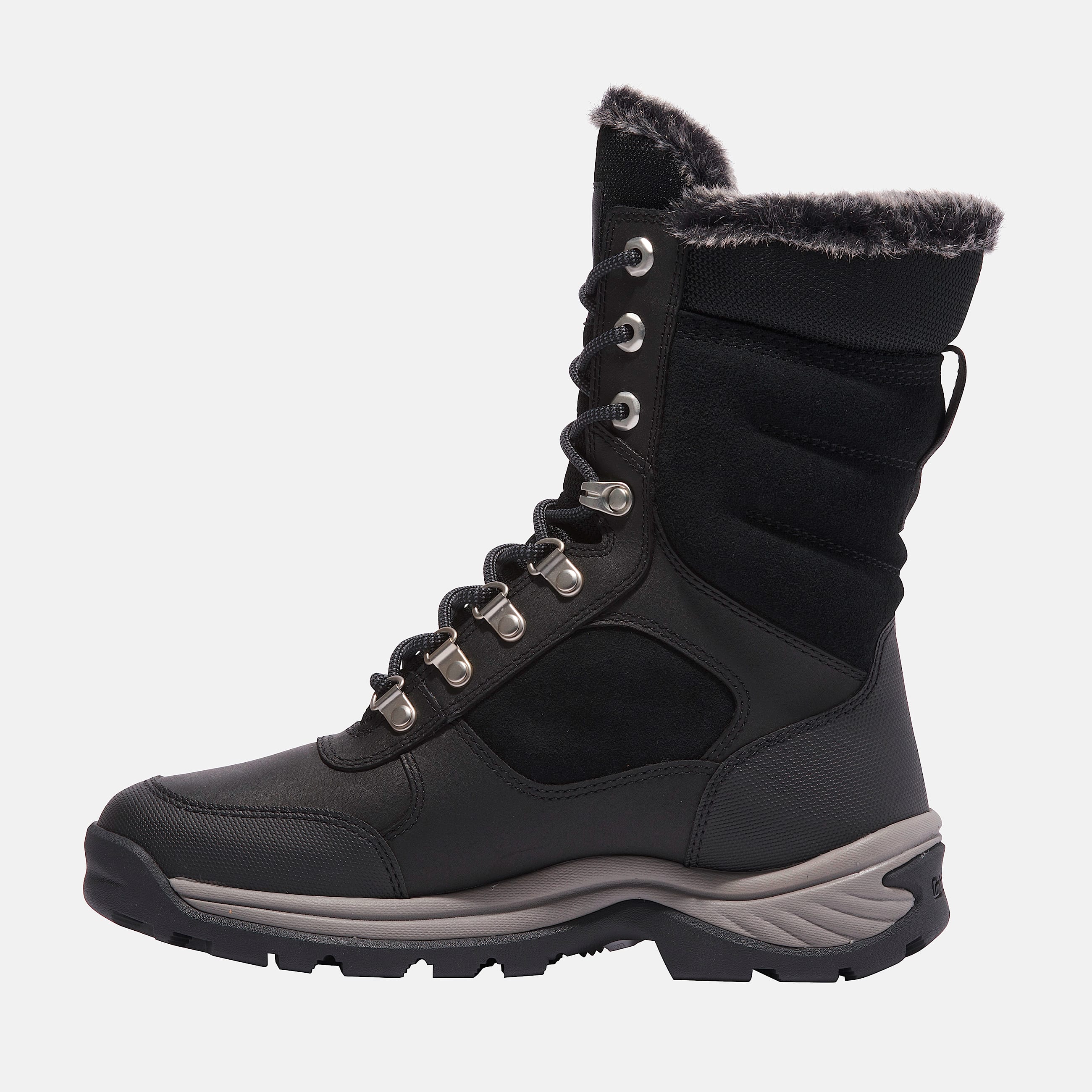Womens White Ledge Tall LaceUp Waterproof Snow Boot TBL Black FullGrain ALT6