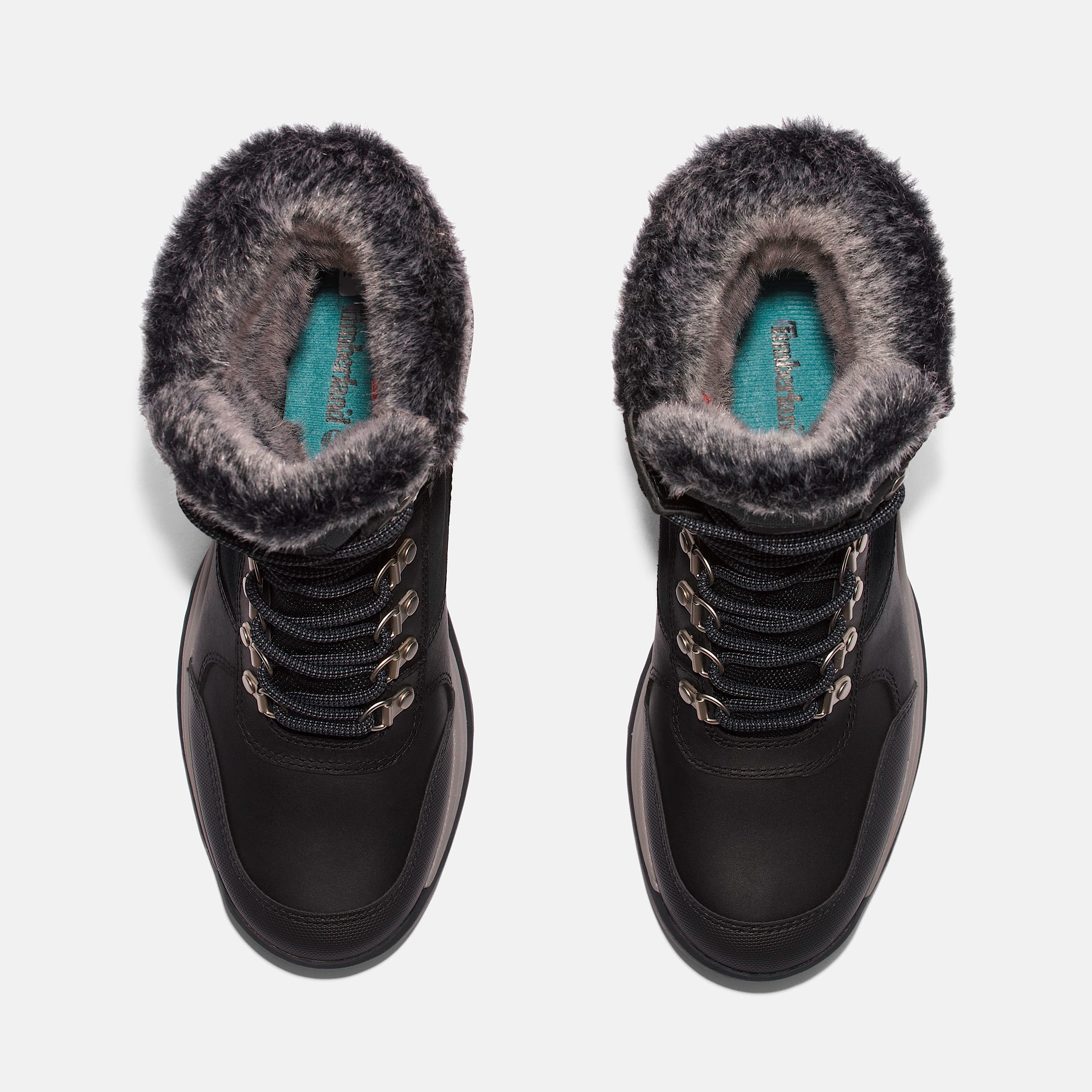 Womens White Ledge Tall LaceUp Waterproof Snow Boot TBL Black FullGrain ALT2