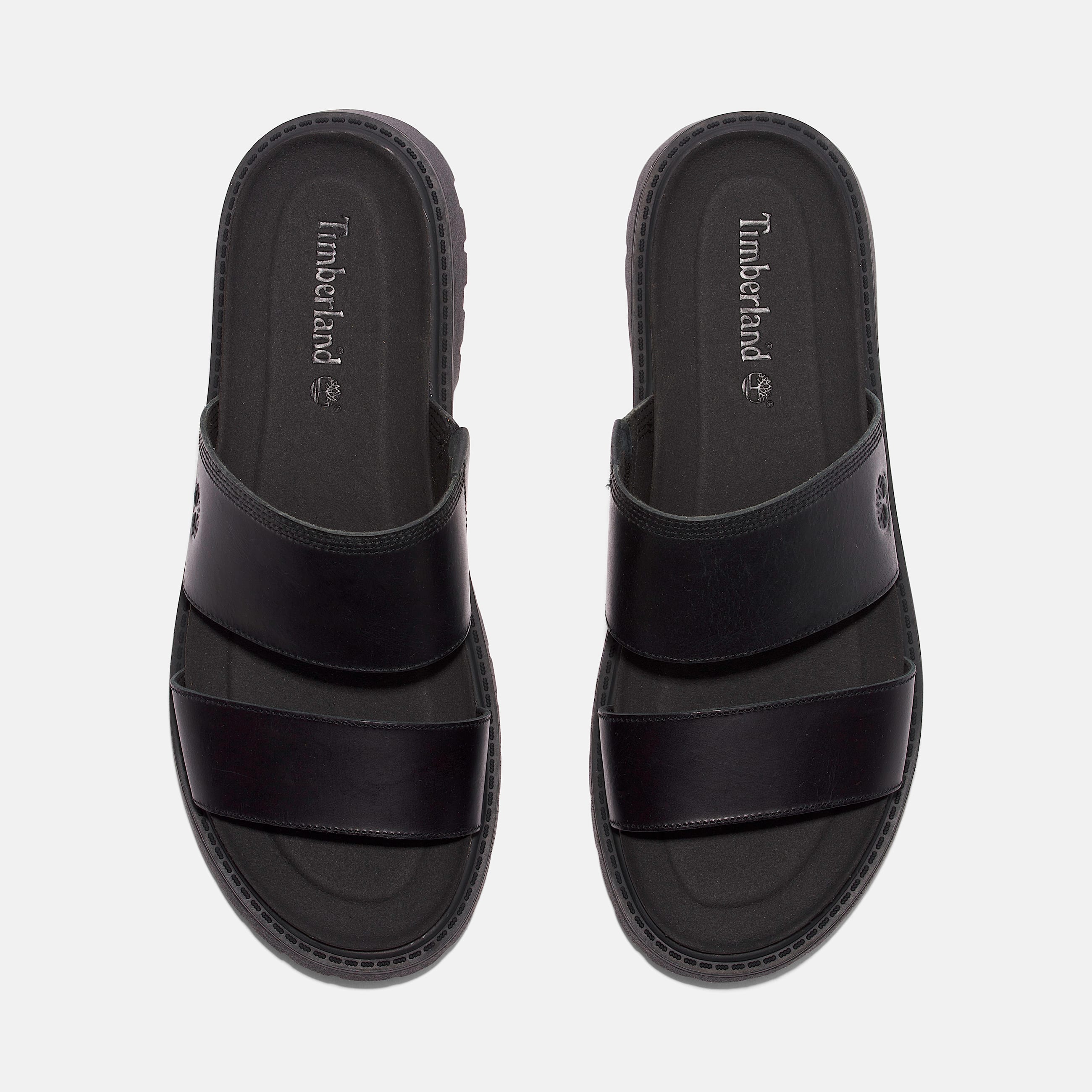 Womens Clairemont Way Slide Sandal TBL Black FullGrain ALT2