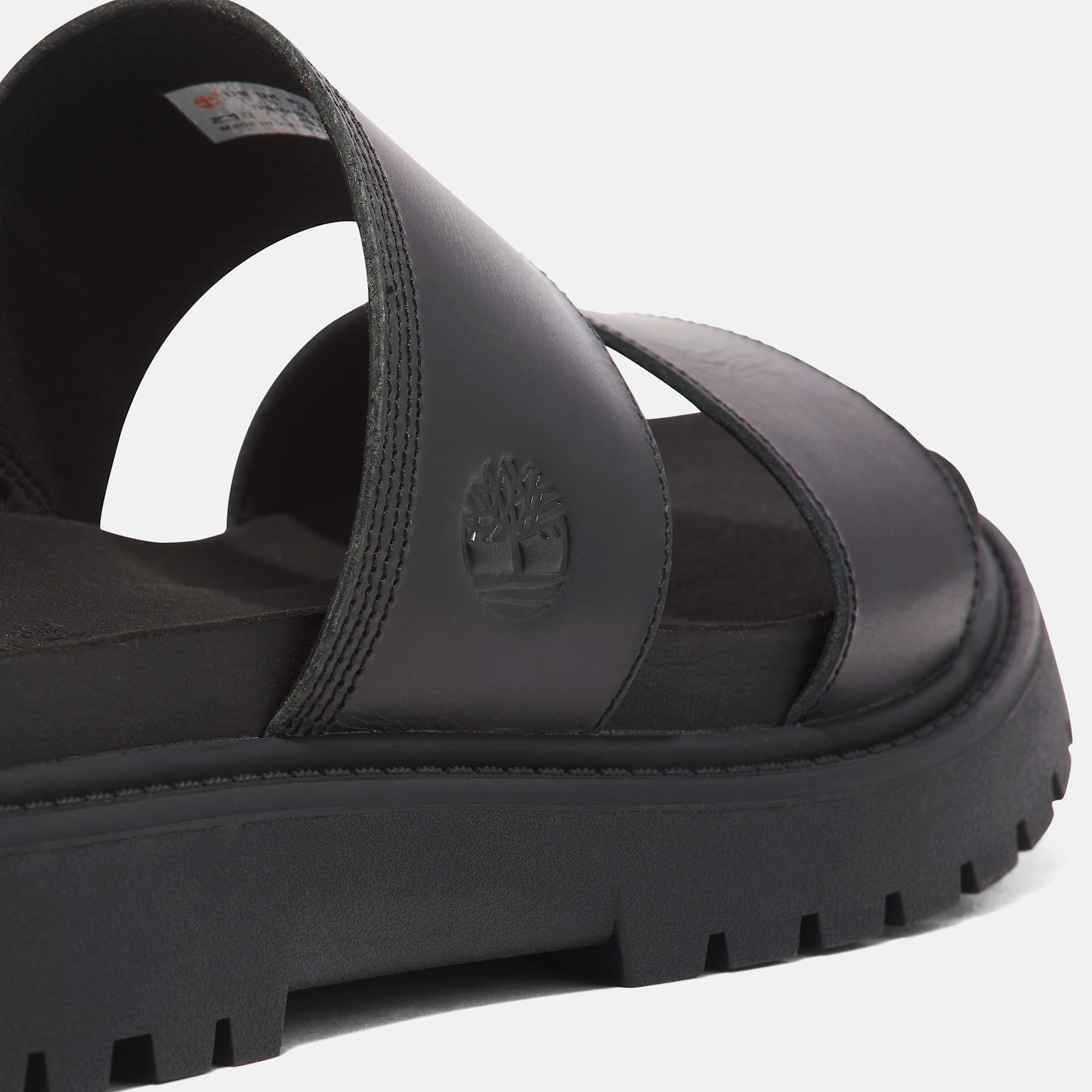 Womens Clairemont Way Slide Sandal TBL Black FullGrain ALT7