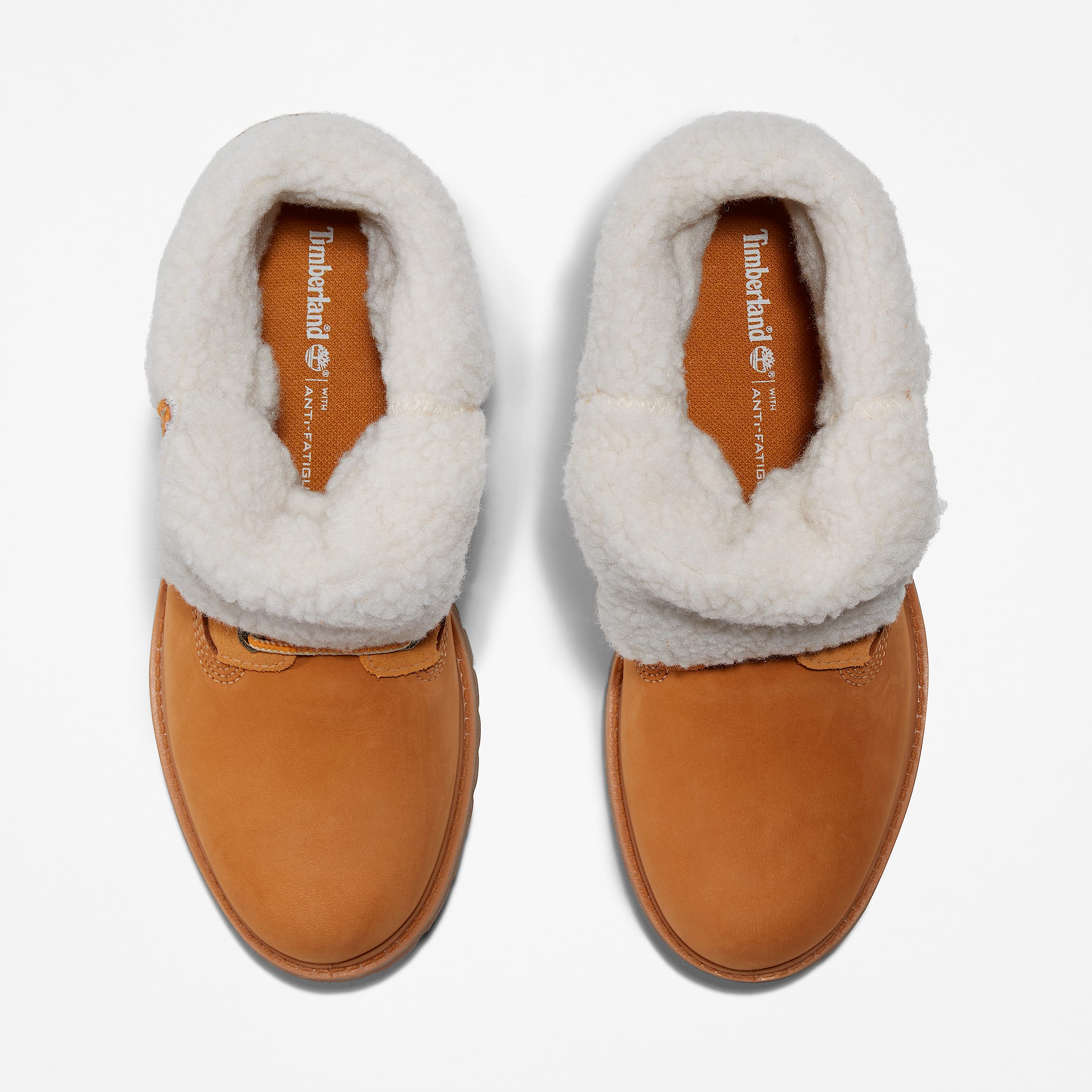 Womens Timberland Authentics Waterproof RollTop Boot TBL Wheat Nubuck ALT2