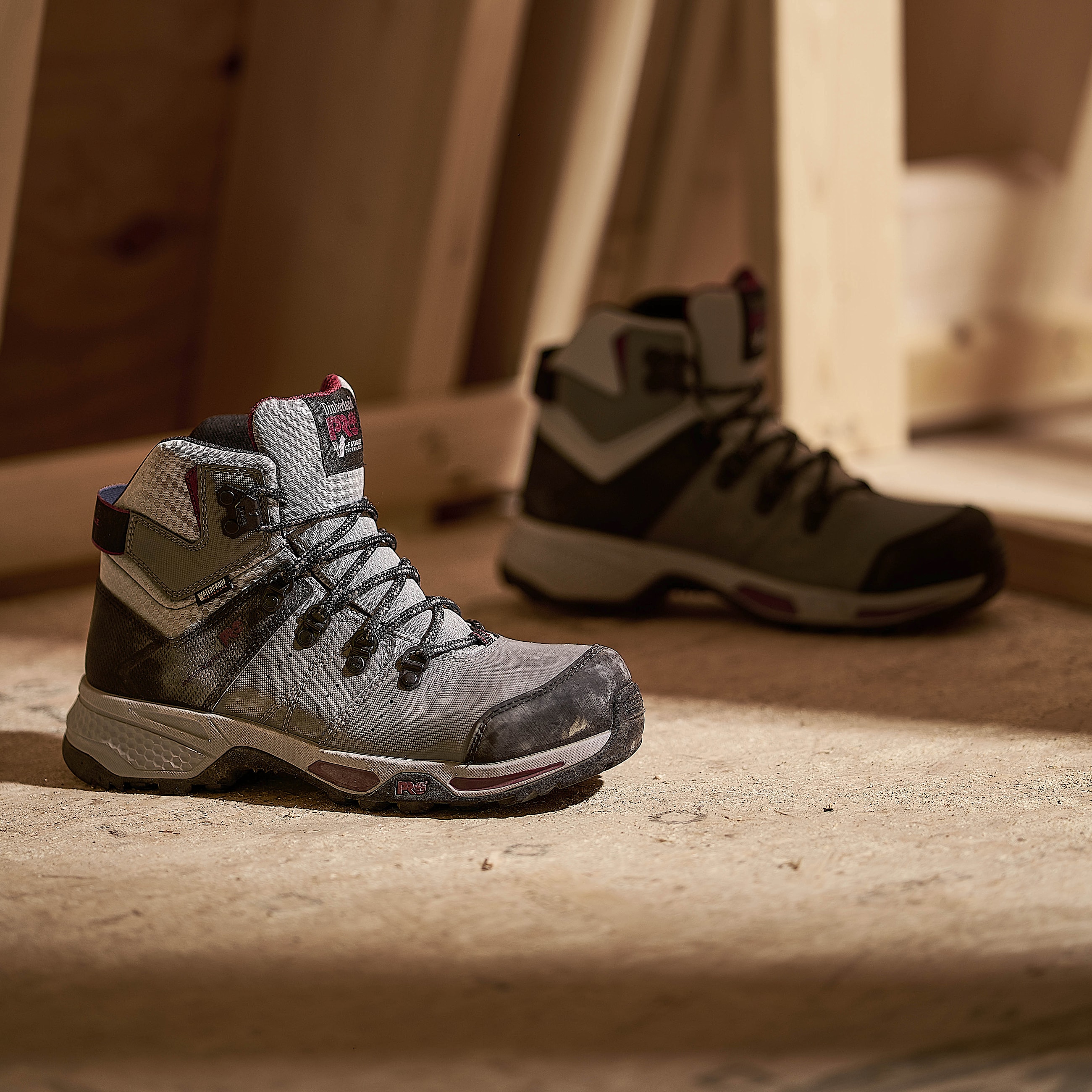 Womens Switchback Composite Toe Waterproof Work Boot TBL GreyPurple ALT9