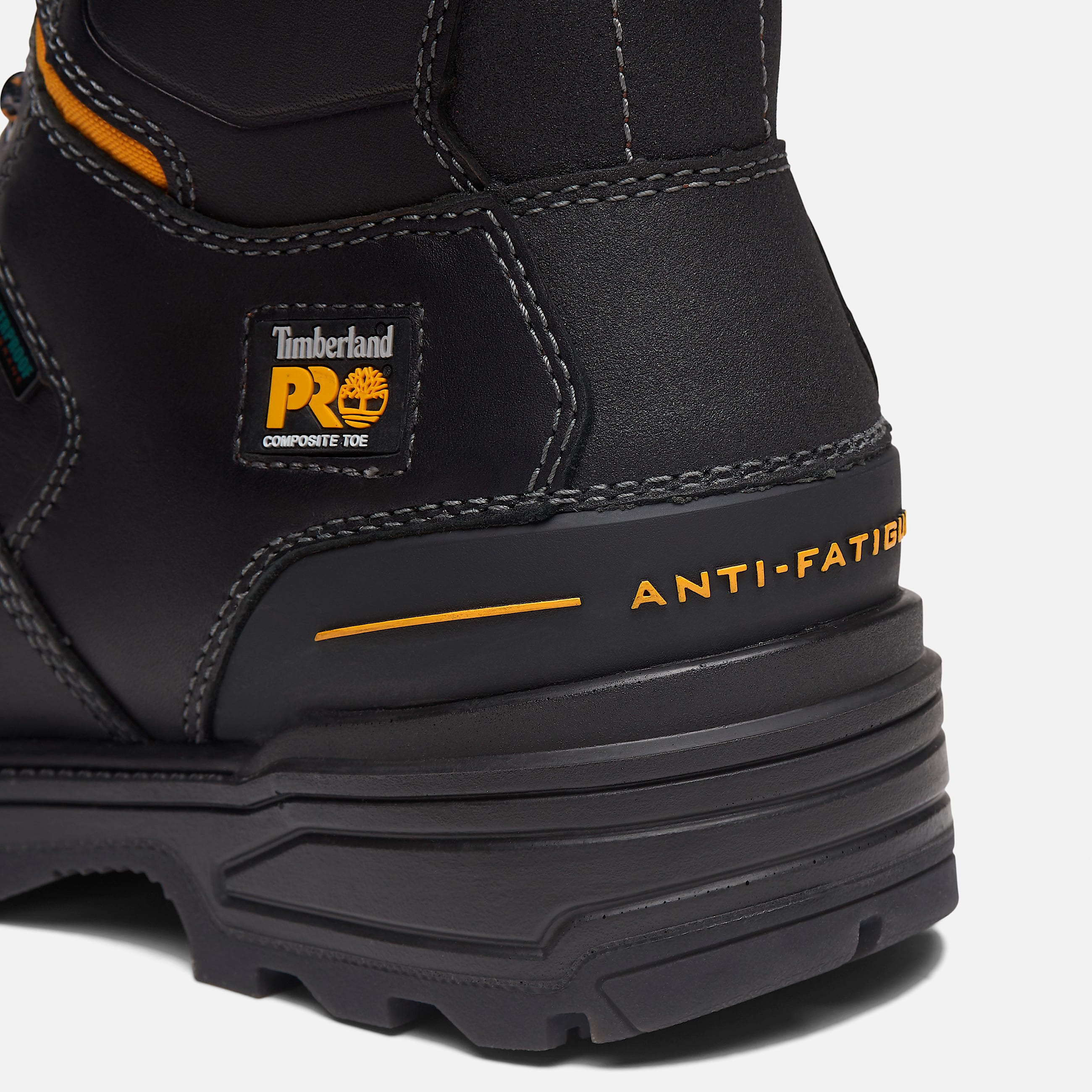 Mens Magnitude 8Inch Waterproof CompToe Work Boot TBL Black ALT7