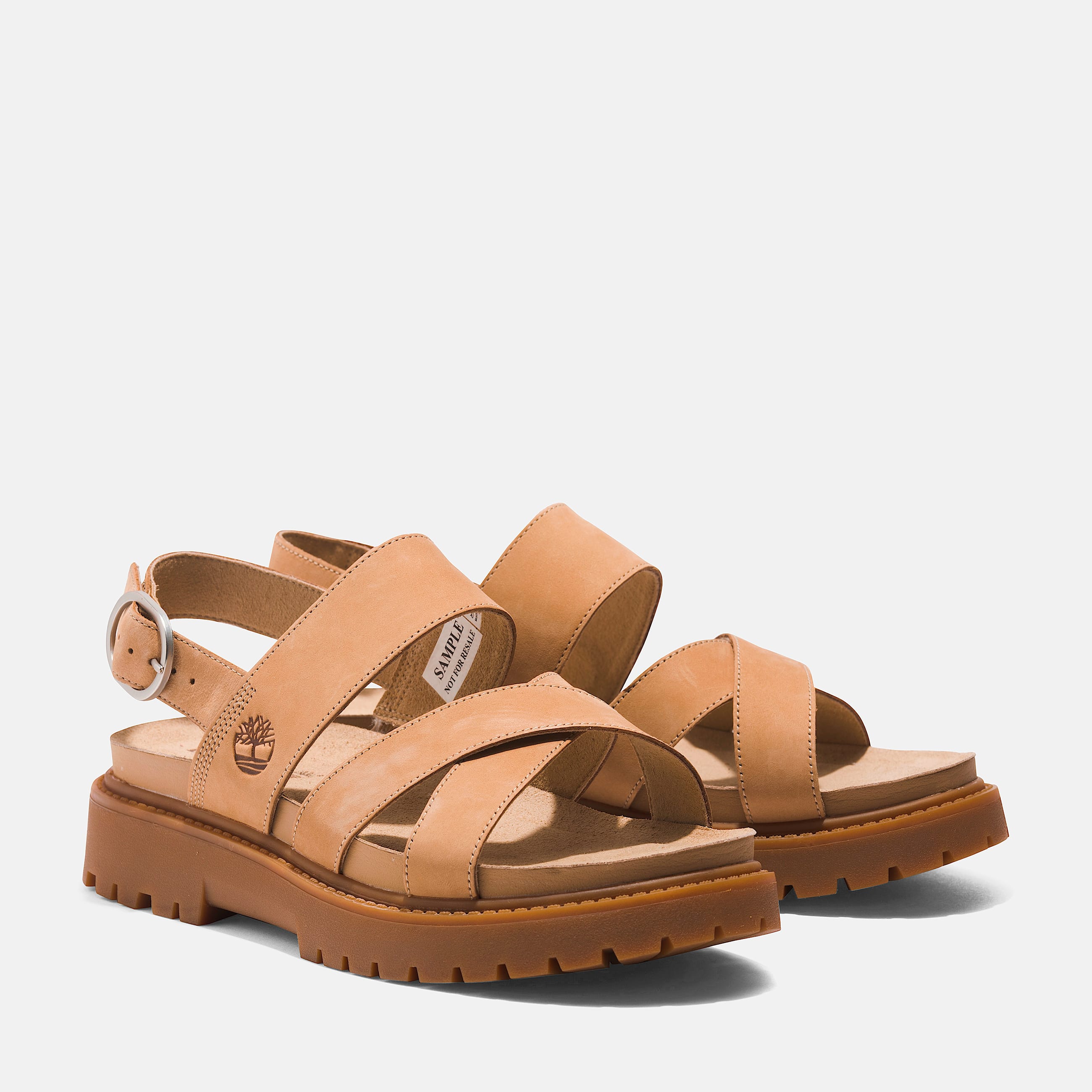 Sandale Clairemont Way  lanires croises TBL Nubuck beige ALT4