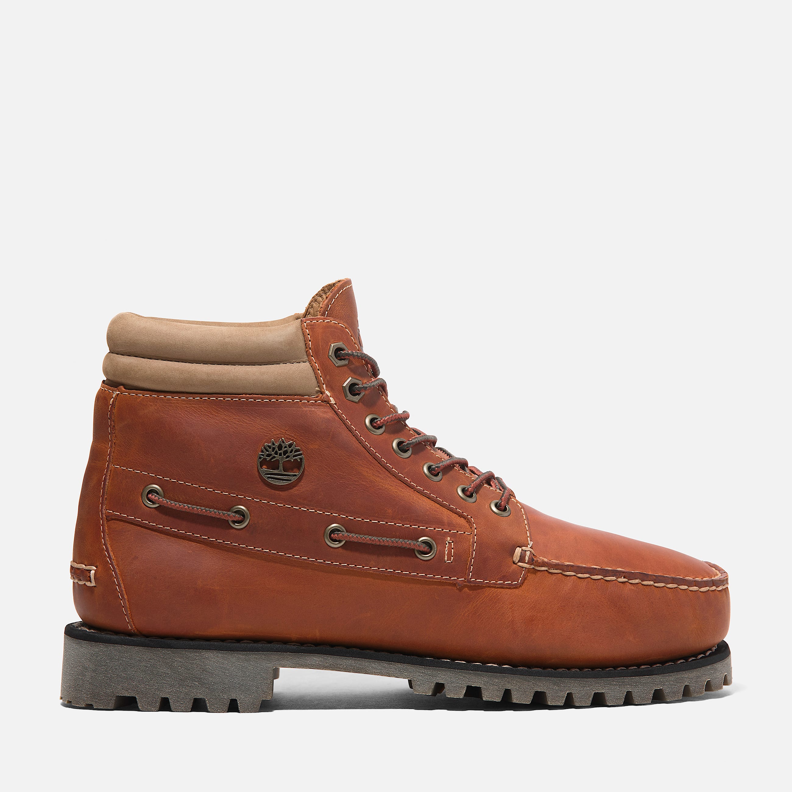 Mens Timberland Authentic Mid LaceUp Boot TBL Orange FullGrain HERO