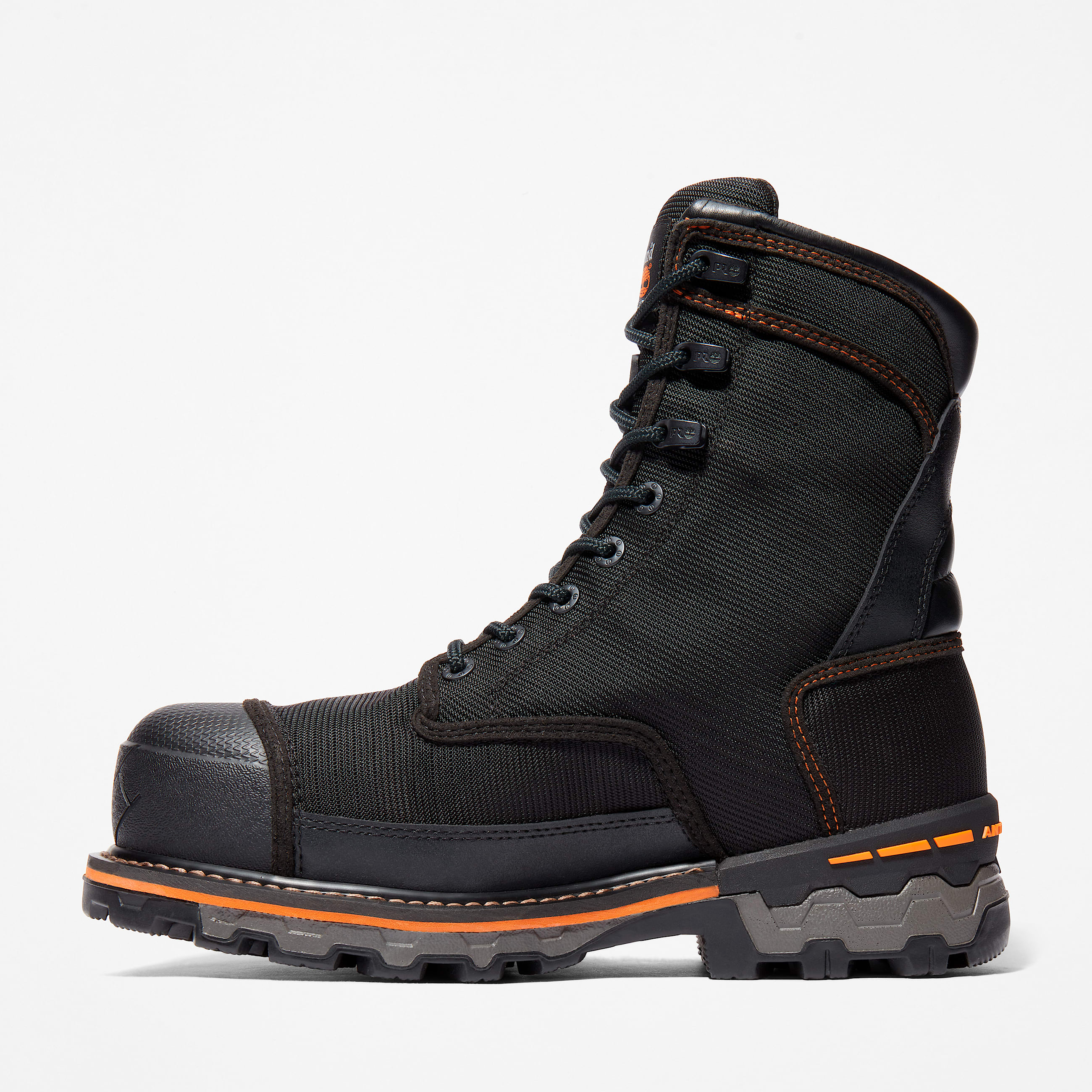 Mens Boondock 8 Composite Toe Waterproof Insulated Work Boot TBL Black Ballistic Nylon ALT6
