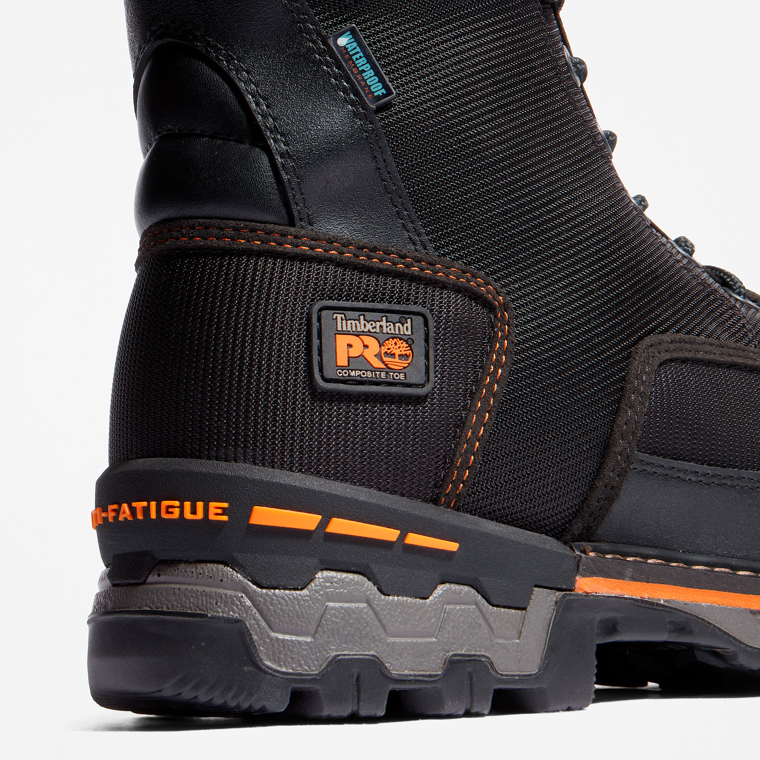 Mens Boondock 8 Composite Toe Waterproof Insulated Work Boot TBL Black Ballistic Nylon ALT7