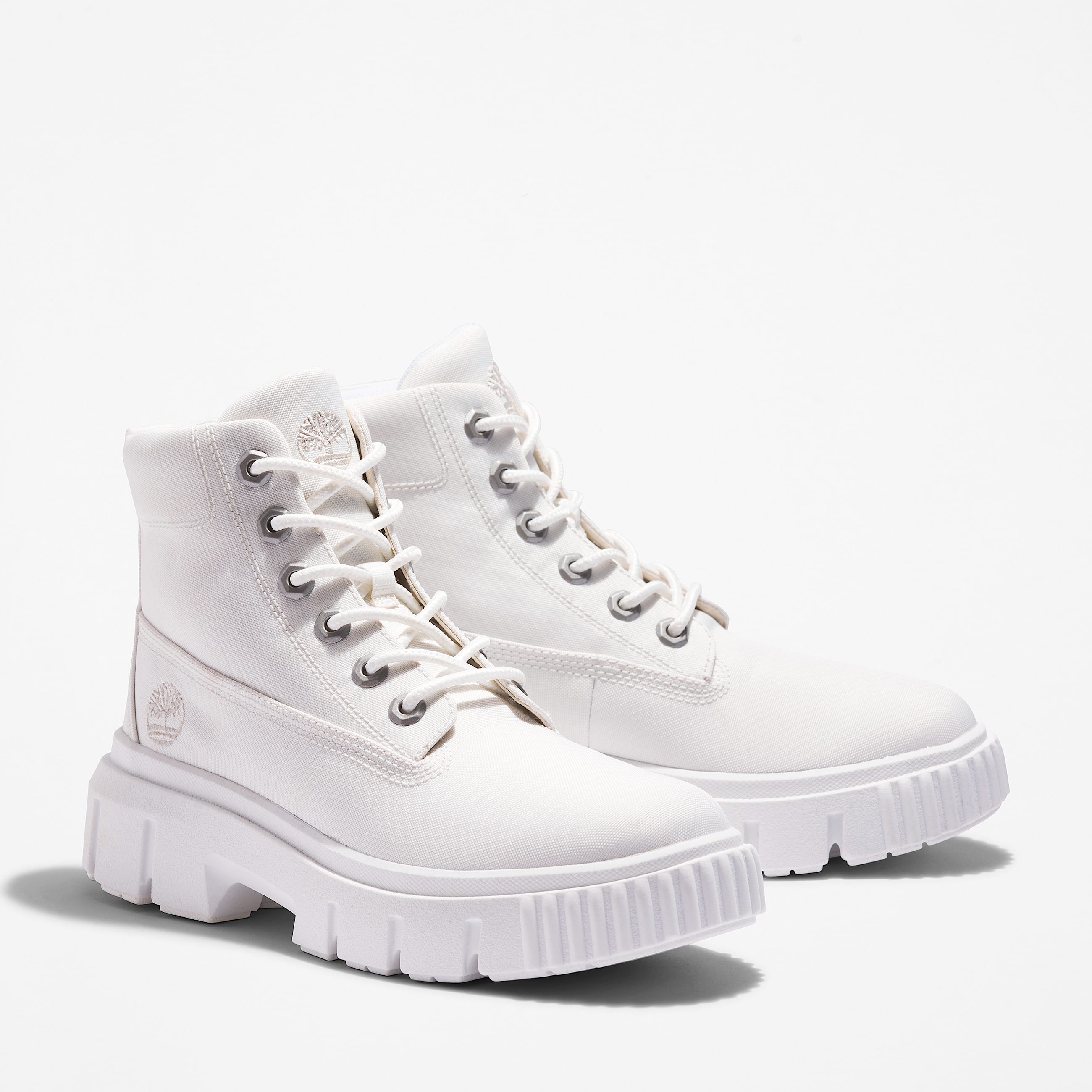 Womens Greyfield Canvas Boots TBL White ALT4