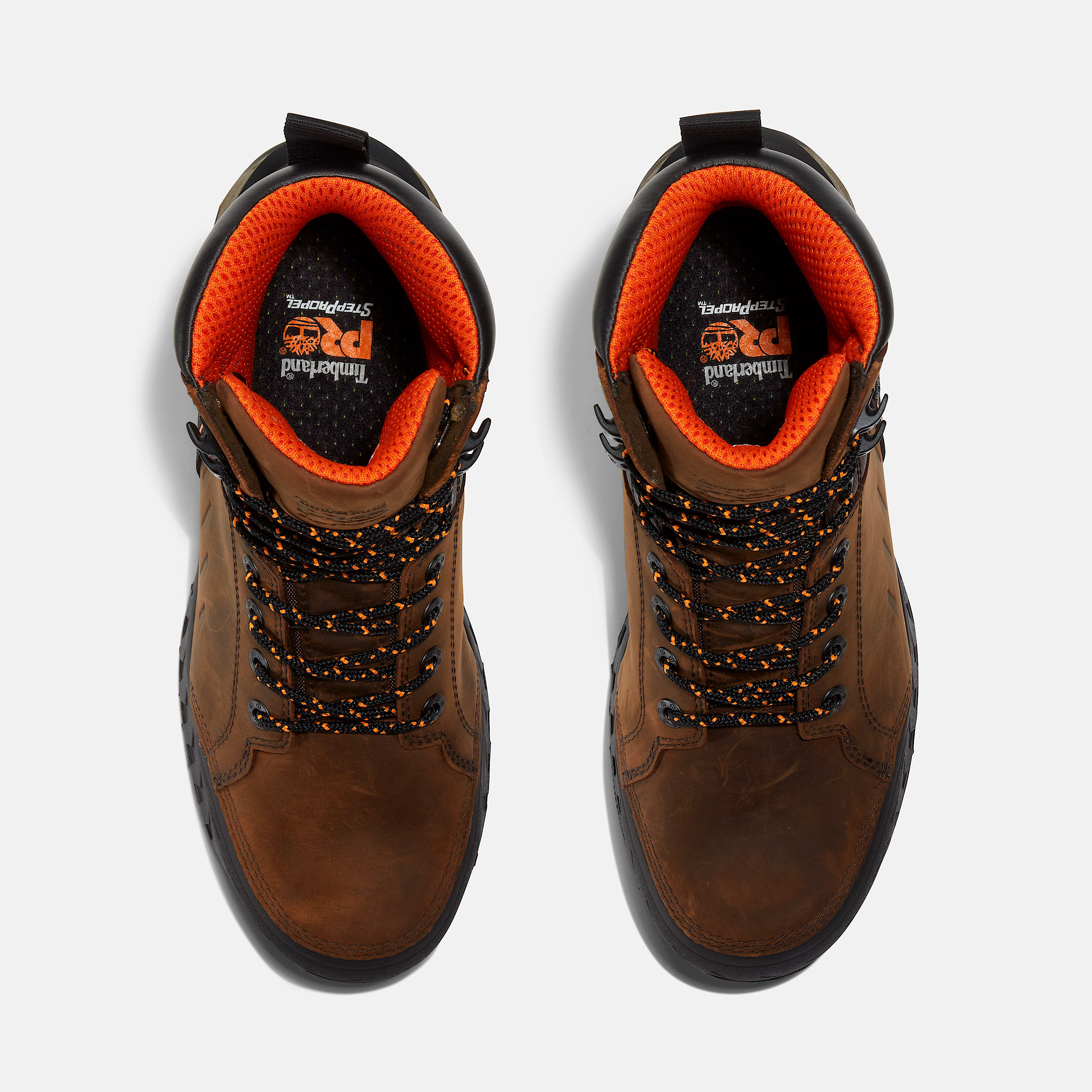 Mens Timberland PRO Work Summit 8 Waterproof CompToe Work Boot TBL Distressed Brown ALT2