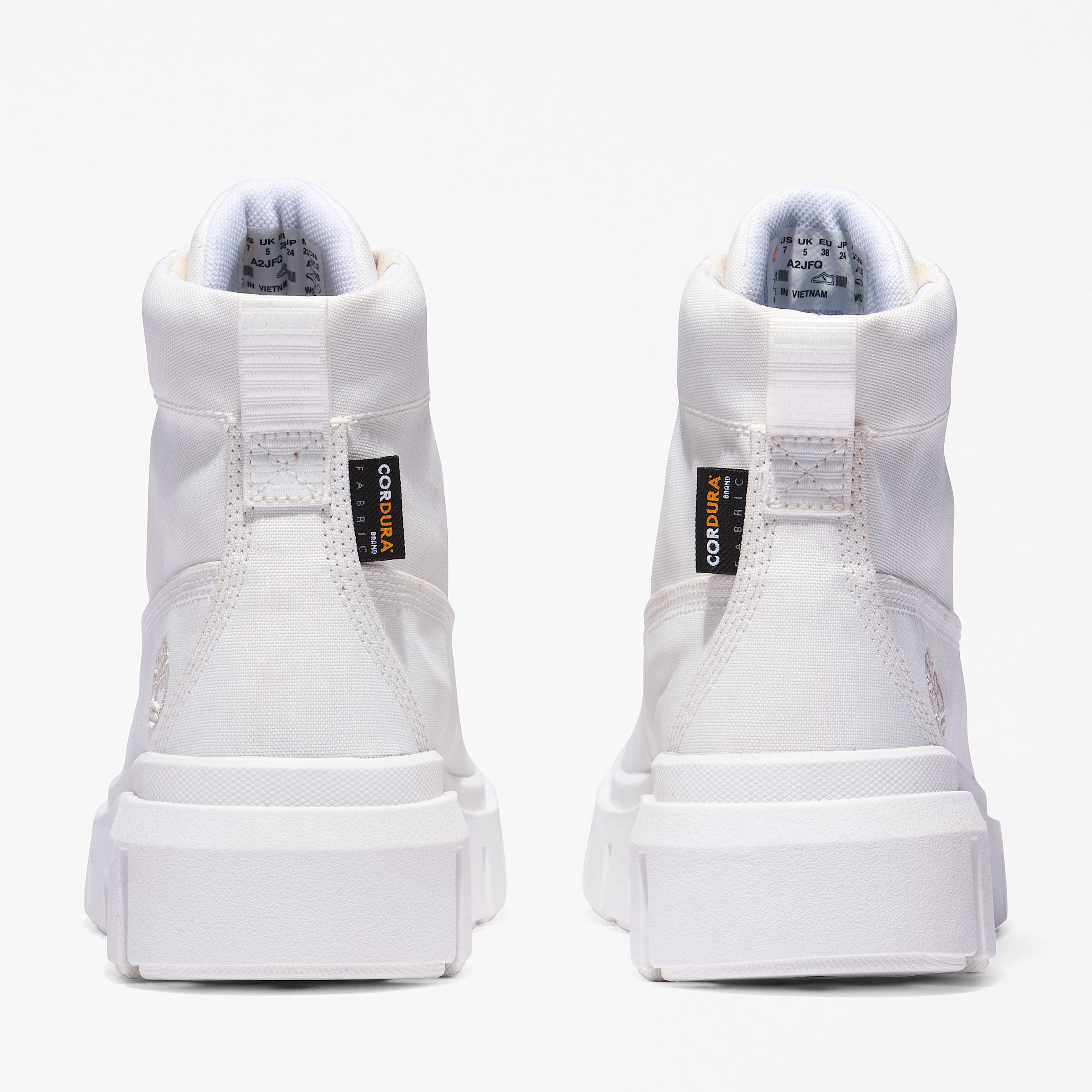 Womens Greyfield Canvas Boots TBL White ALT5