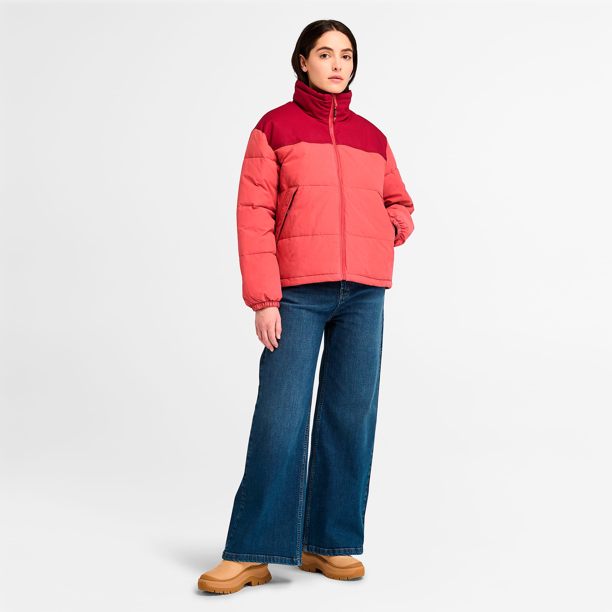 Womens Mount Welch Puffer Jacket TBL Garnet Rose ALT1