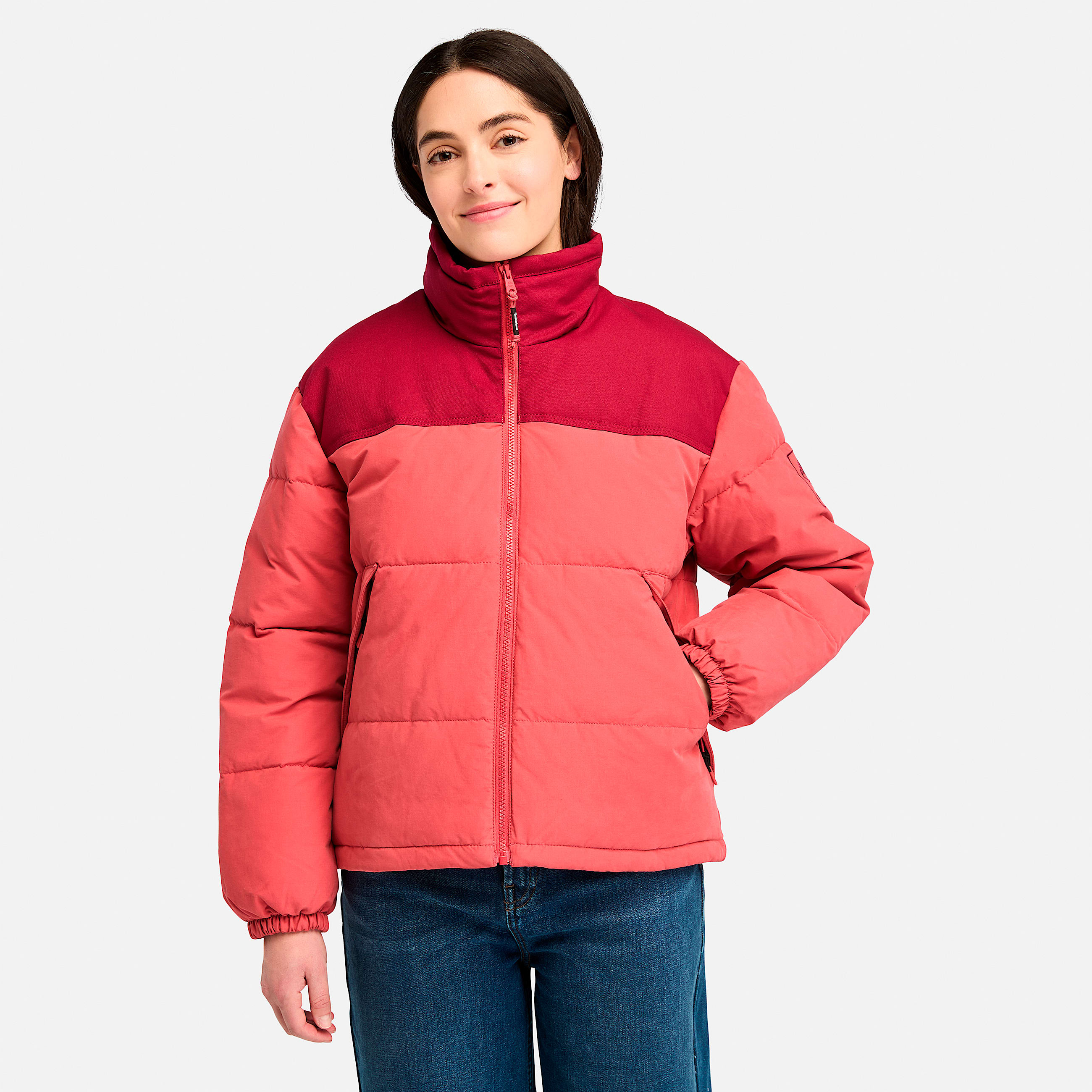 Womens Mount Welch Puffer Jacket TBL Garnet Rose HERO