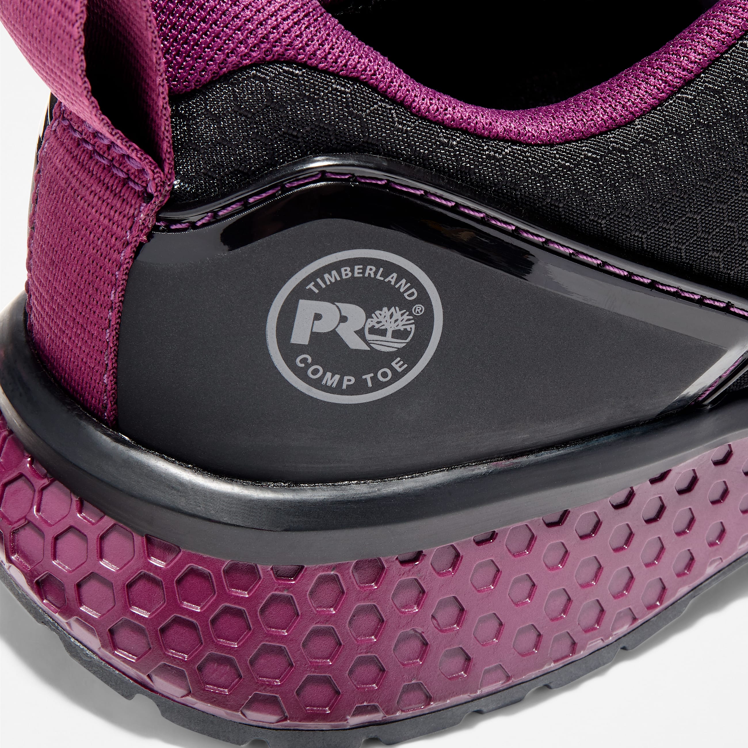Womens Reaxion Composite Toe Work Sneaker TBL BlackPurple ALT6