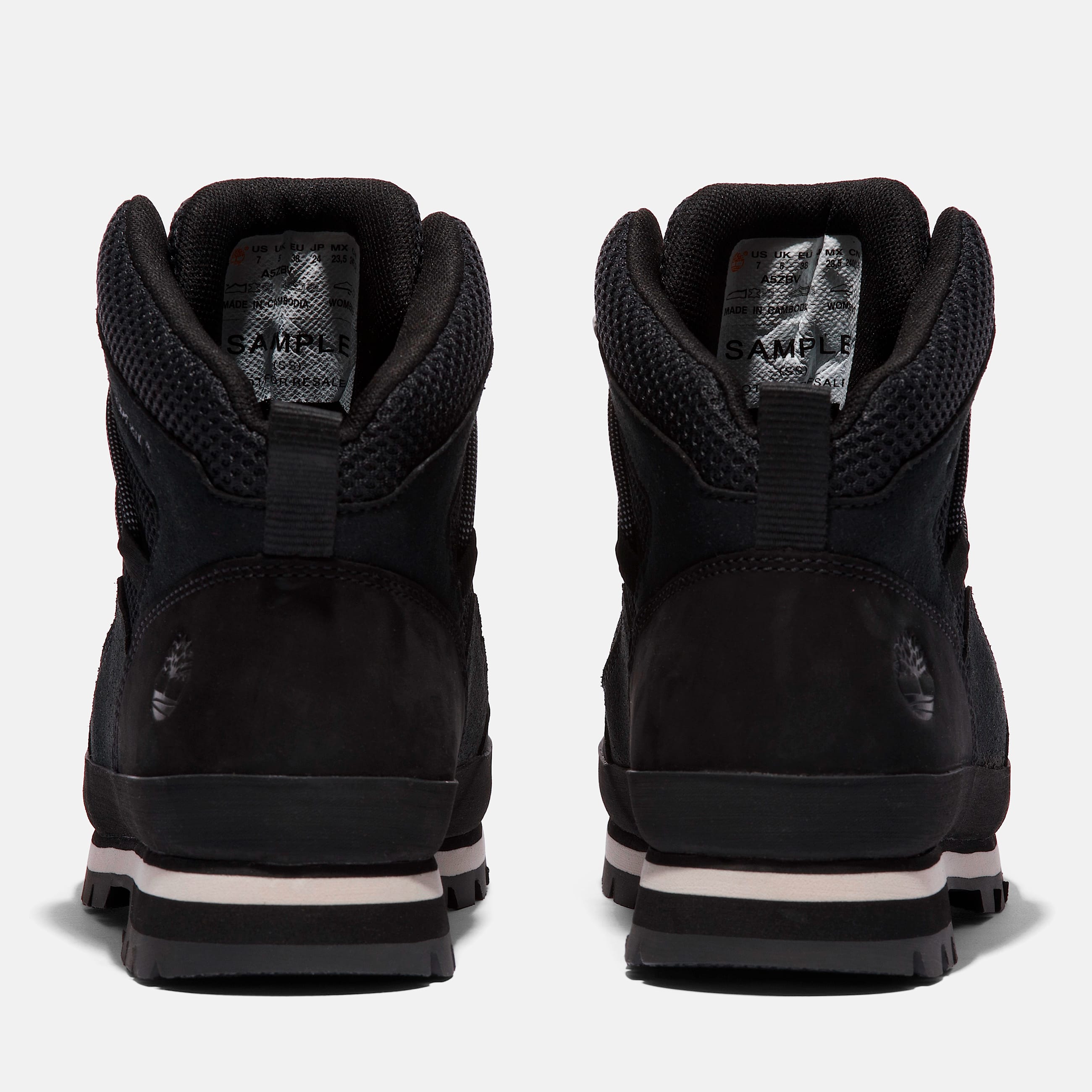 Womens Euro Hiker Mid LaceUp Boot TBL Black ALT5