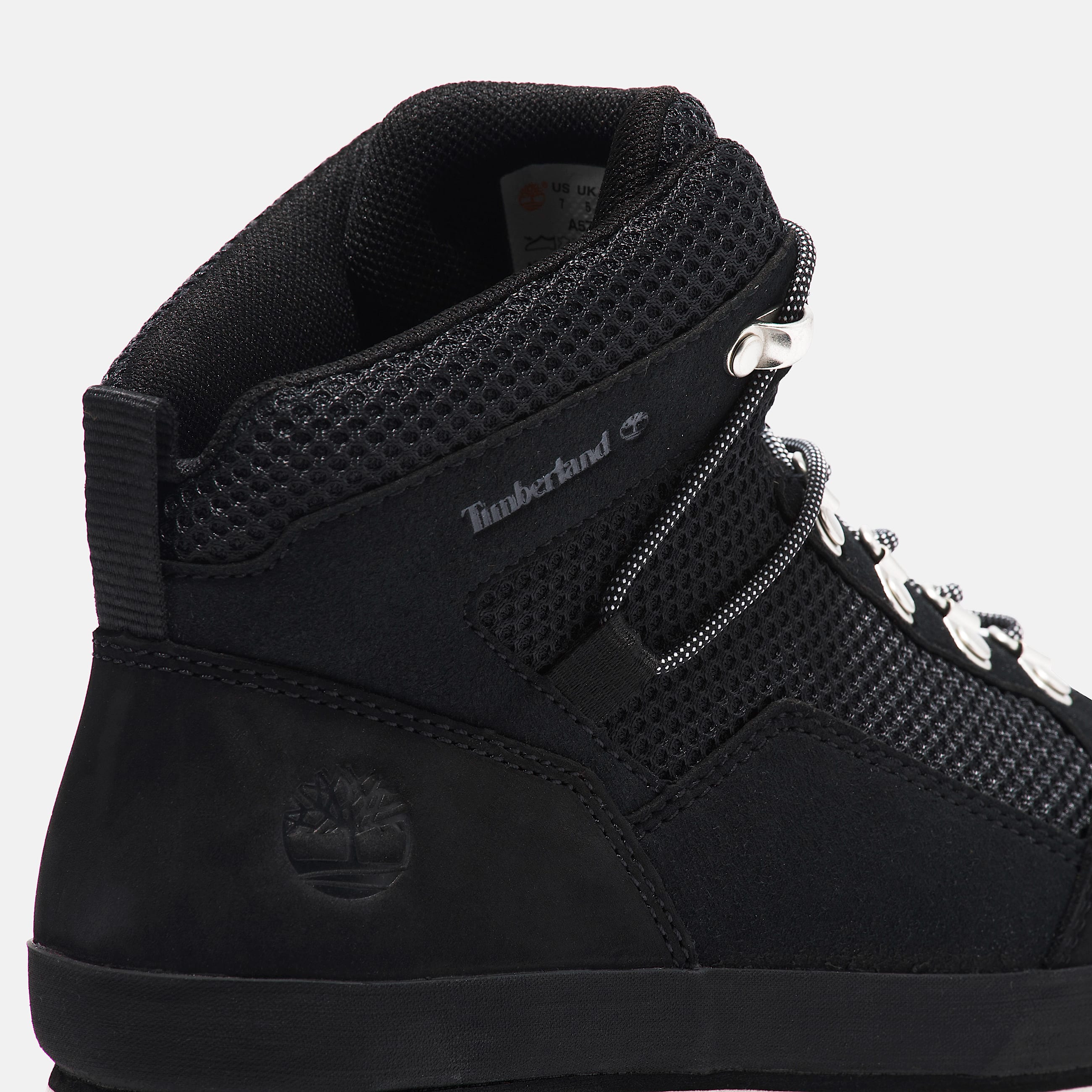 Womens Euro Hiker Mid LaceUp Boot TBL Black ALT7