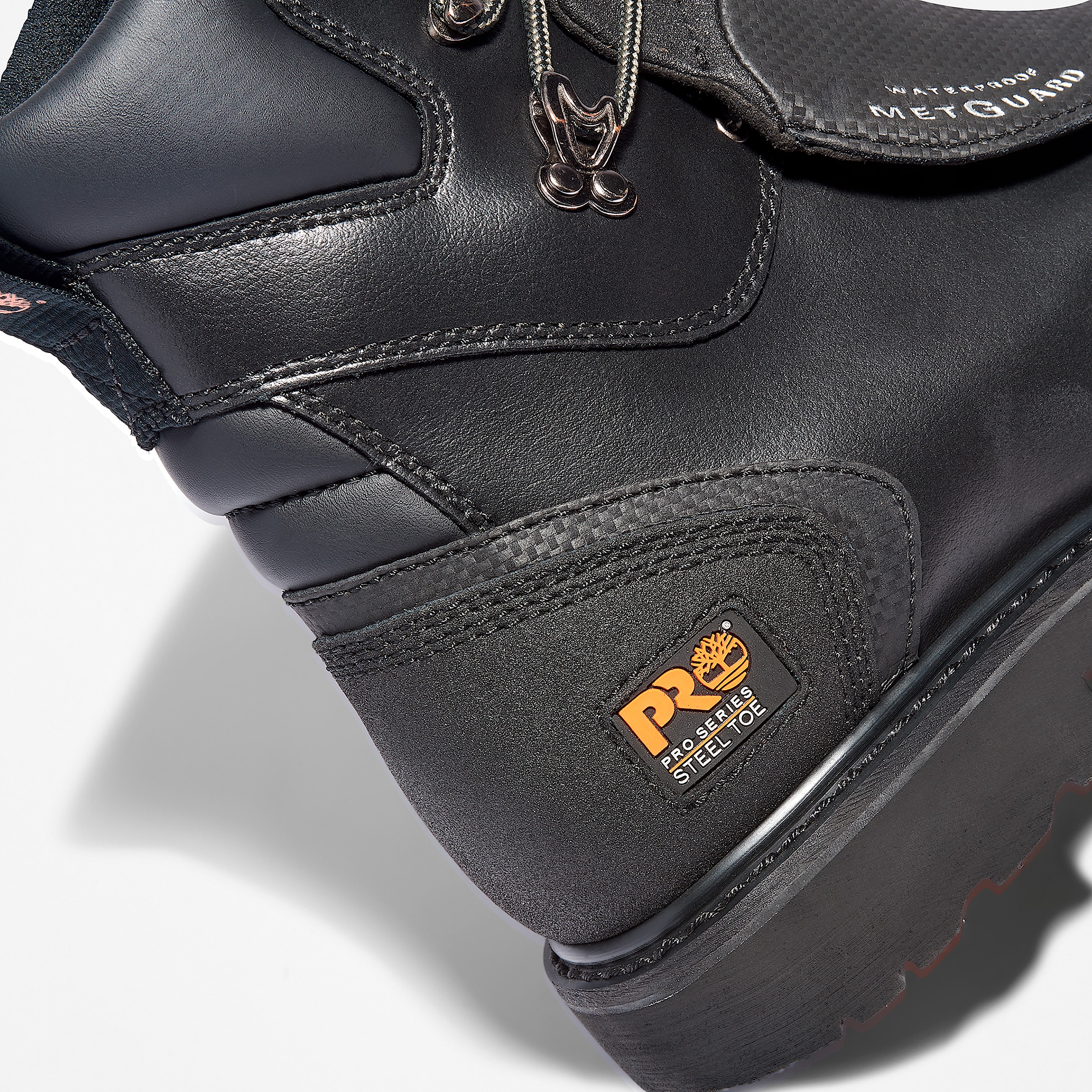 Mens Met Guard Steel Toe Waterproof Work Boot TBL Black ALT6