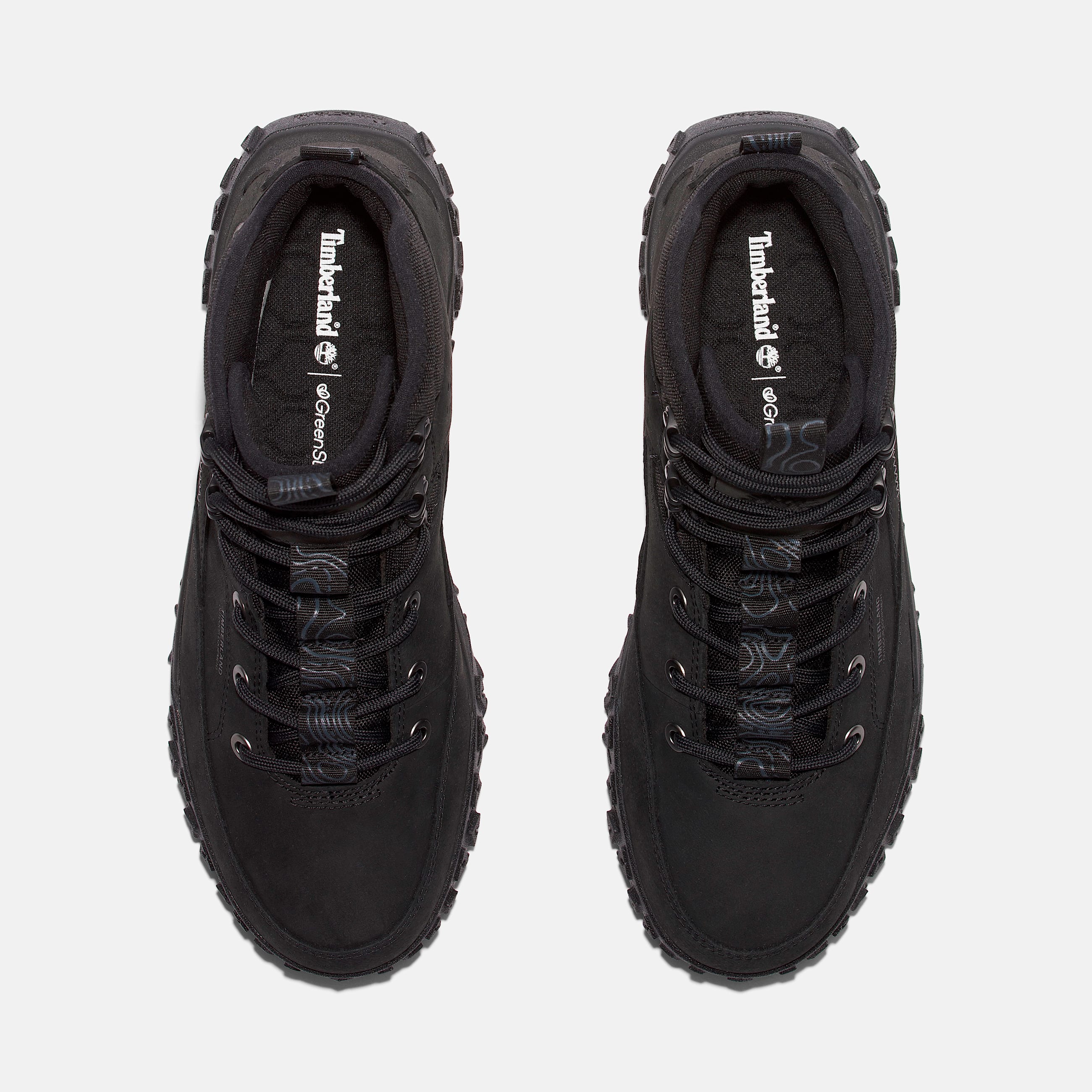 Mens GreenStride Motion 6 Mid LaceUp Hiking Shoe TBL Blackout Nubuck ALT2