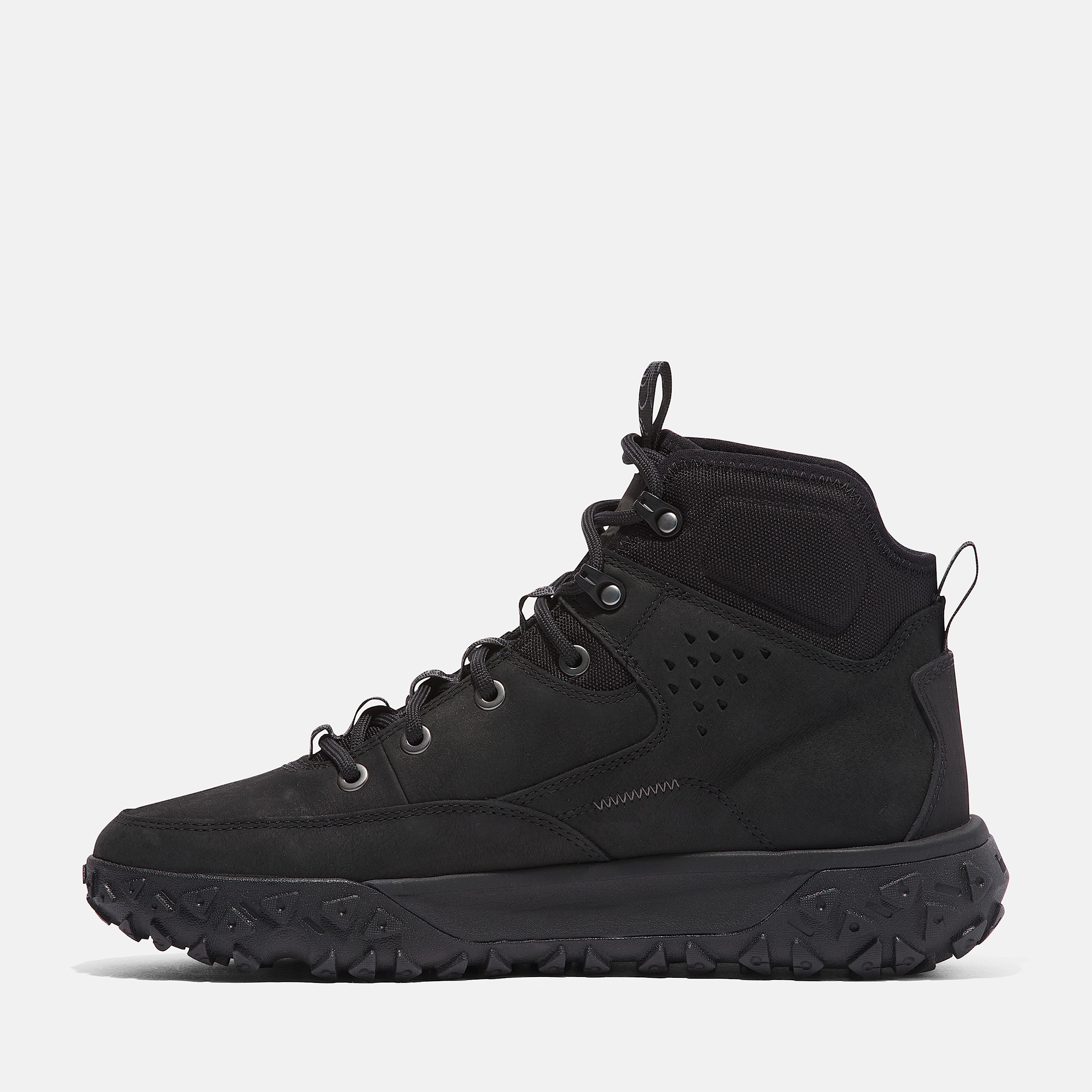 Mens GreenStride Motion 6 Mid LaceUp Hiking Shoe TBL Blackout Nubuck ALT6