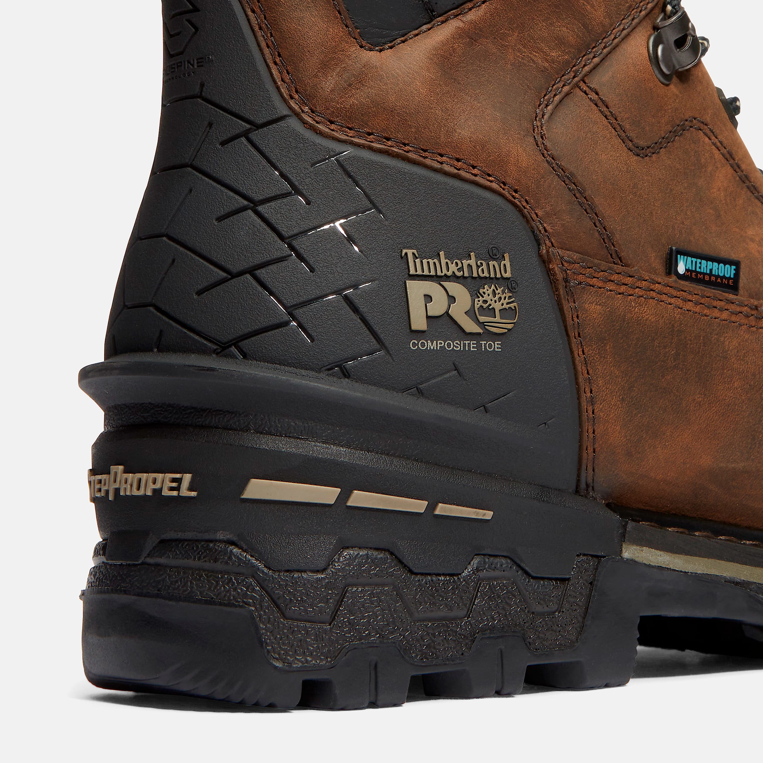 Mens Boondock HD 6 Composite Toe Waterproof Work Boot TBL Brown ALT7