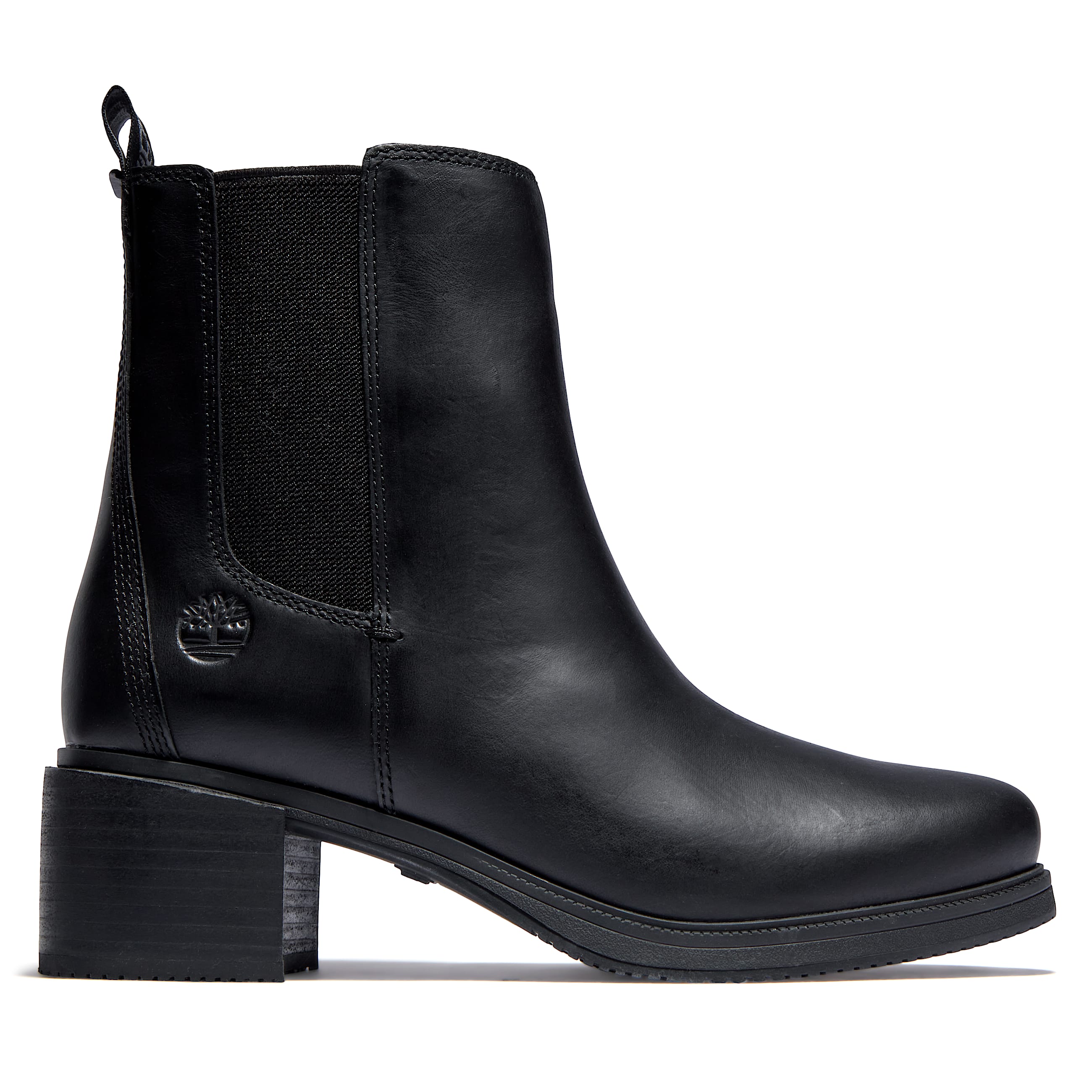 Botas Chelsea Dalston Vibe para Mujer TBL Piel de grano entero Negro HERO