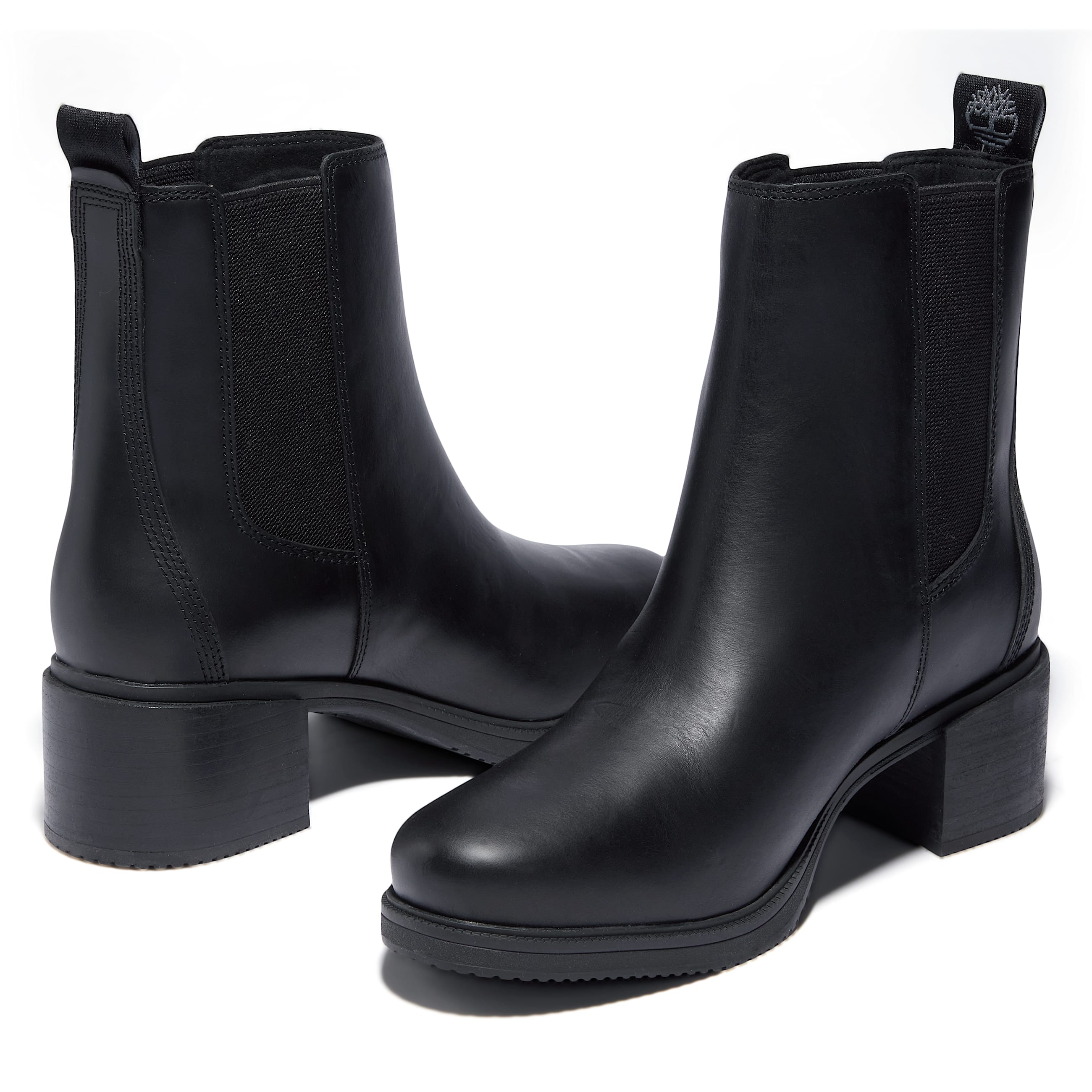 Botas Chelsea Dalston Vibe para Mujer TBL Piel de grano entero Negro ALT5