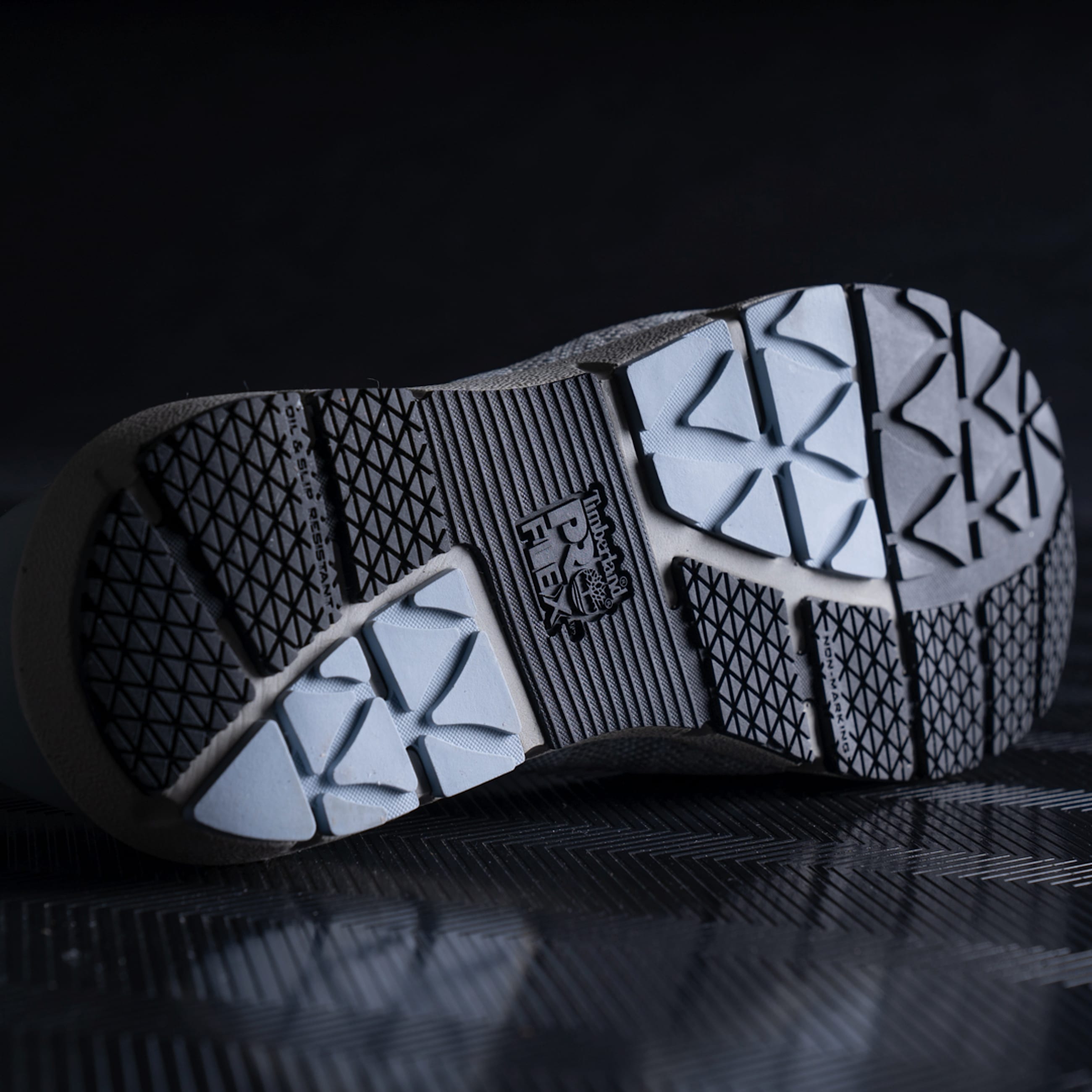 Womens Timberland PRO Radius Knit CompToe SlipOn Work Sneaker TBL GreyBlue ALT11