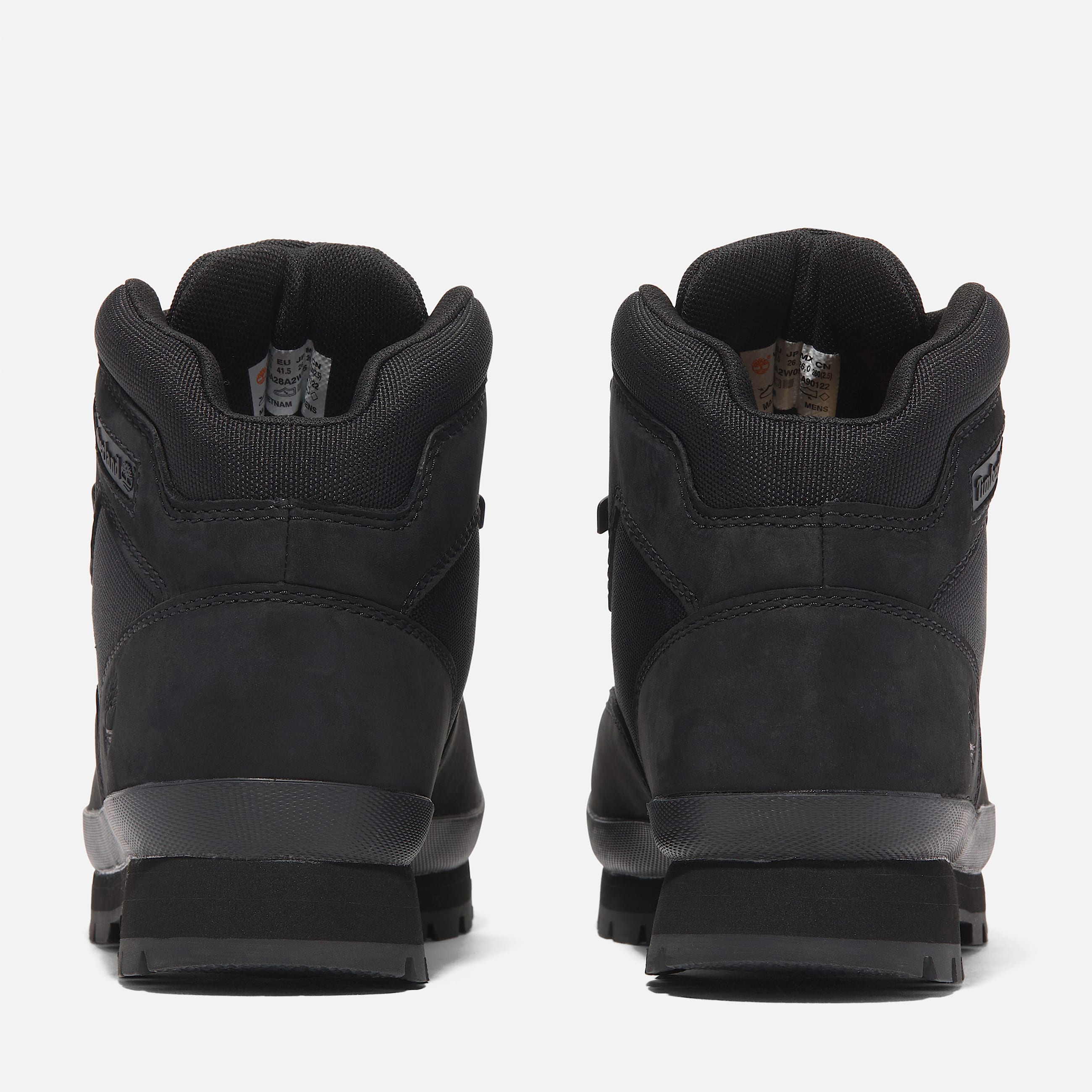 Mens Euro Hiker Mid LaceUp Boot TBL Black Nubuck ALT5