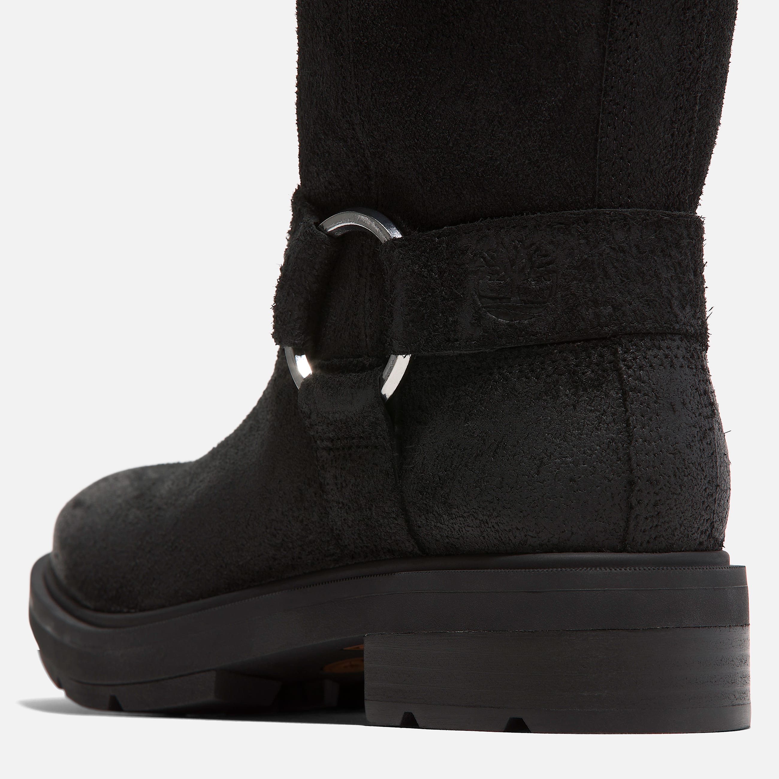 Womens Brimfield Tall Pull On Boot TBL Black Suede ALT7