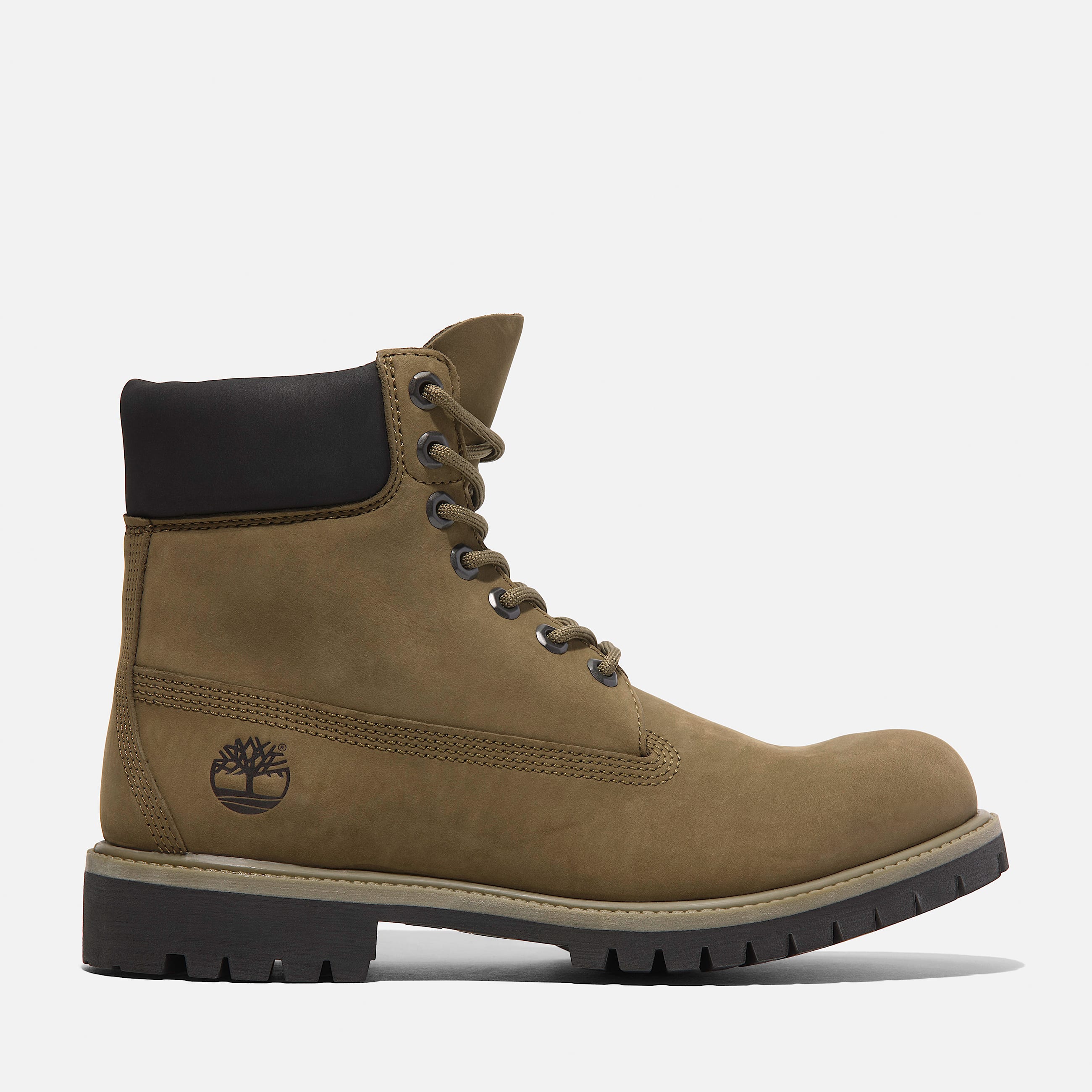 Mens Timberland Premium 6Inch Waterproof Boot TBL Olive Nubuck HERO