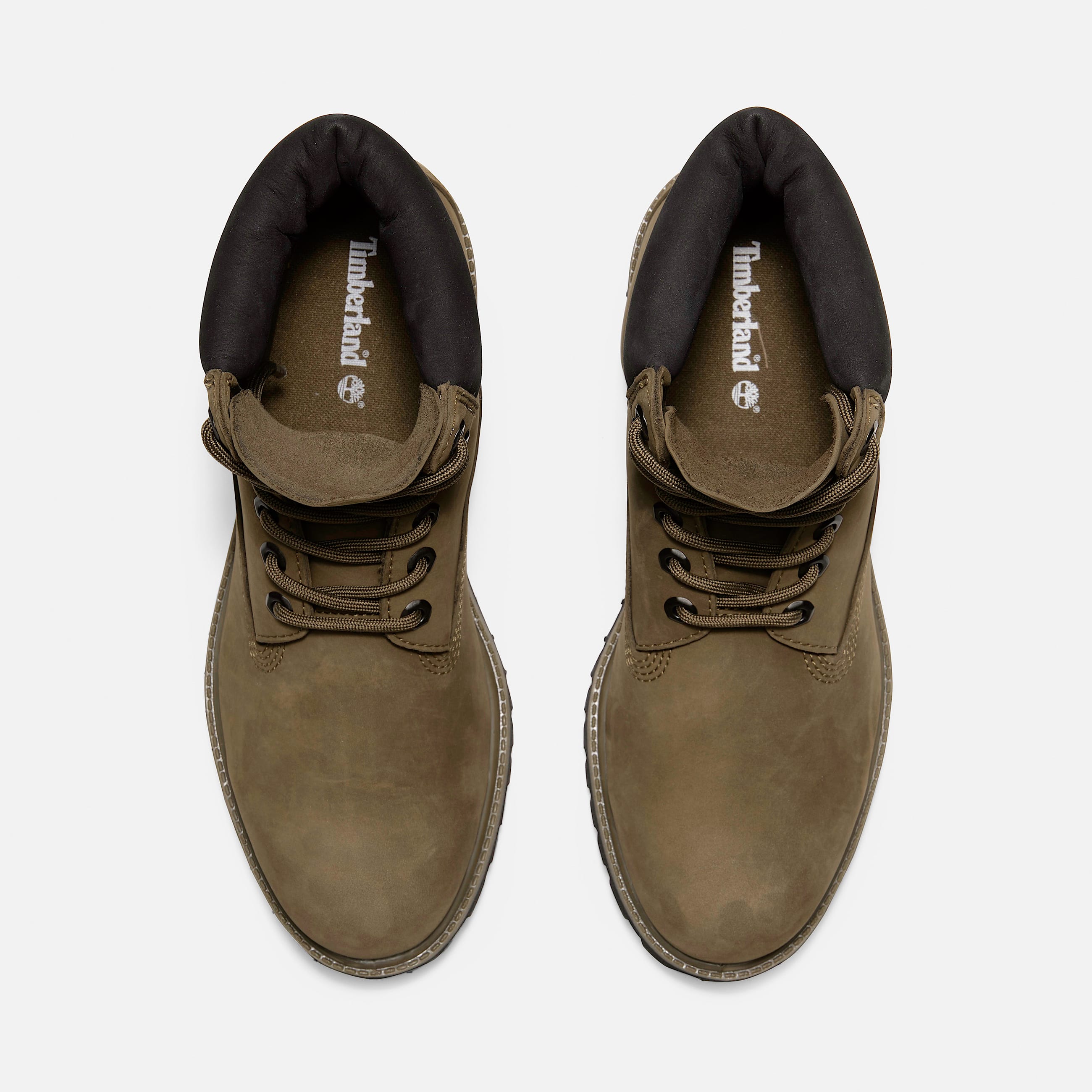 Mens Timberland Premium 6Inch Waterproof Boot TBL Olive Nubuck ALT2