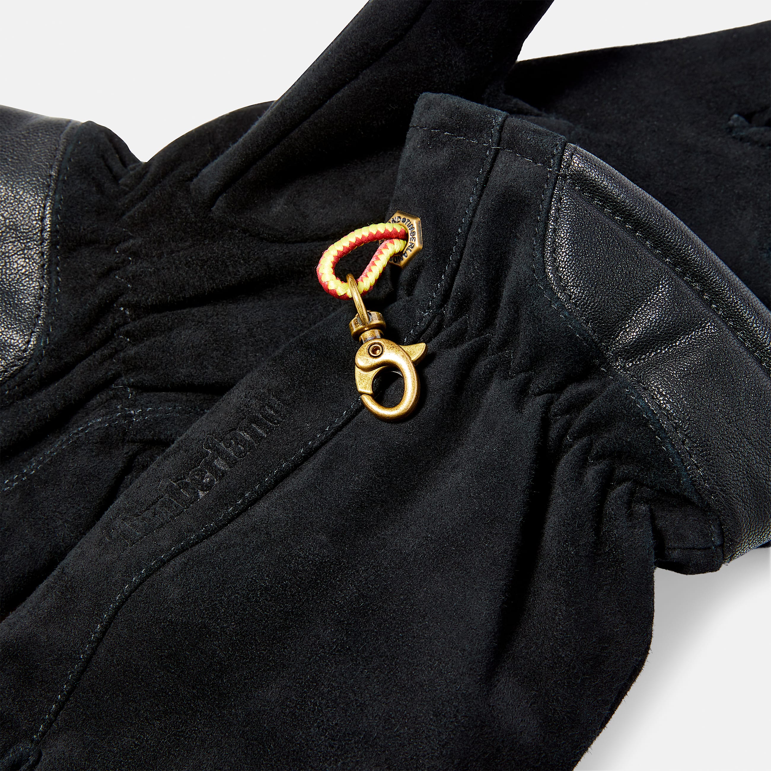 Mens Winter Hill Nubuck Gloves with Touch Tips TBL Black ALT1