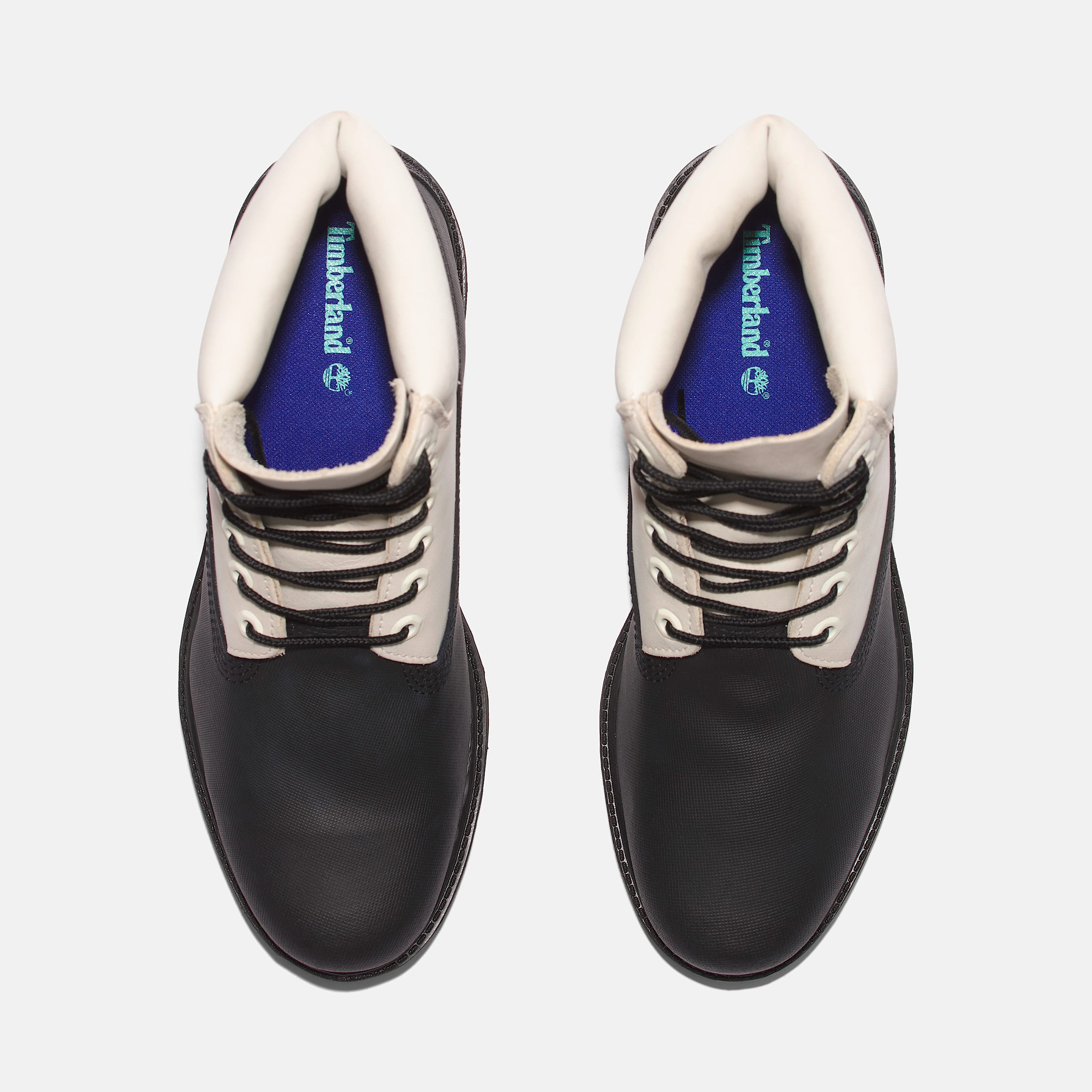 Mens Ski School Timberland Premium 6Inch Waterproof Boot TBL Black Helcor LeatherWhite ALT2