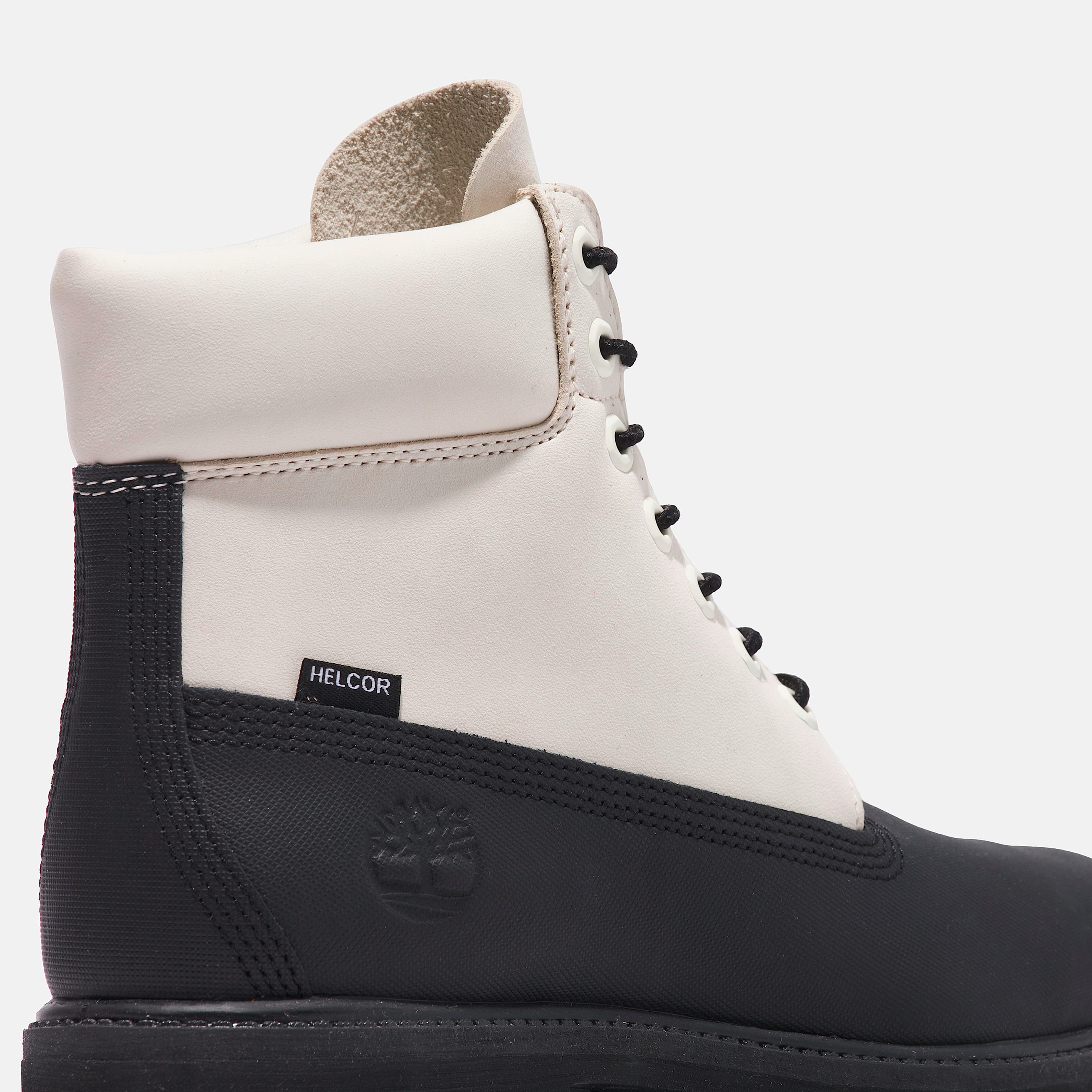 Mens Ski School Timberland Premium 6Inch Waterproof Boot TBL Black Helcor LeatherWhite ALT7