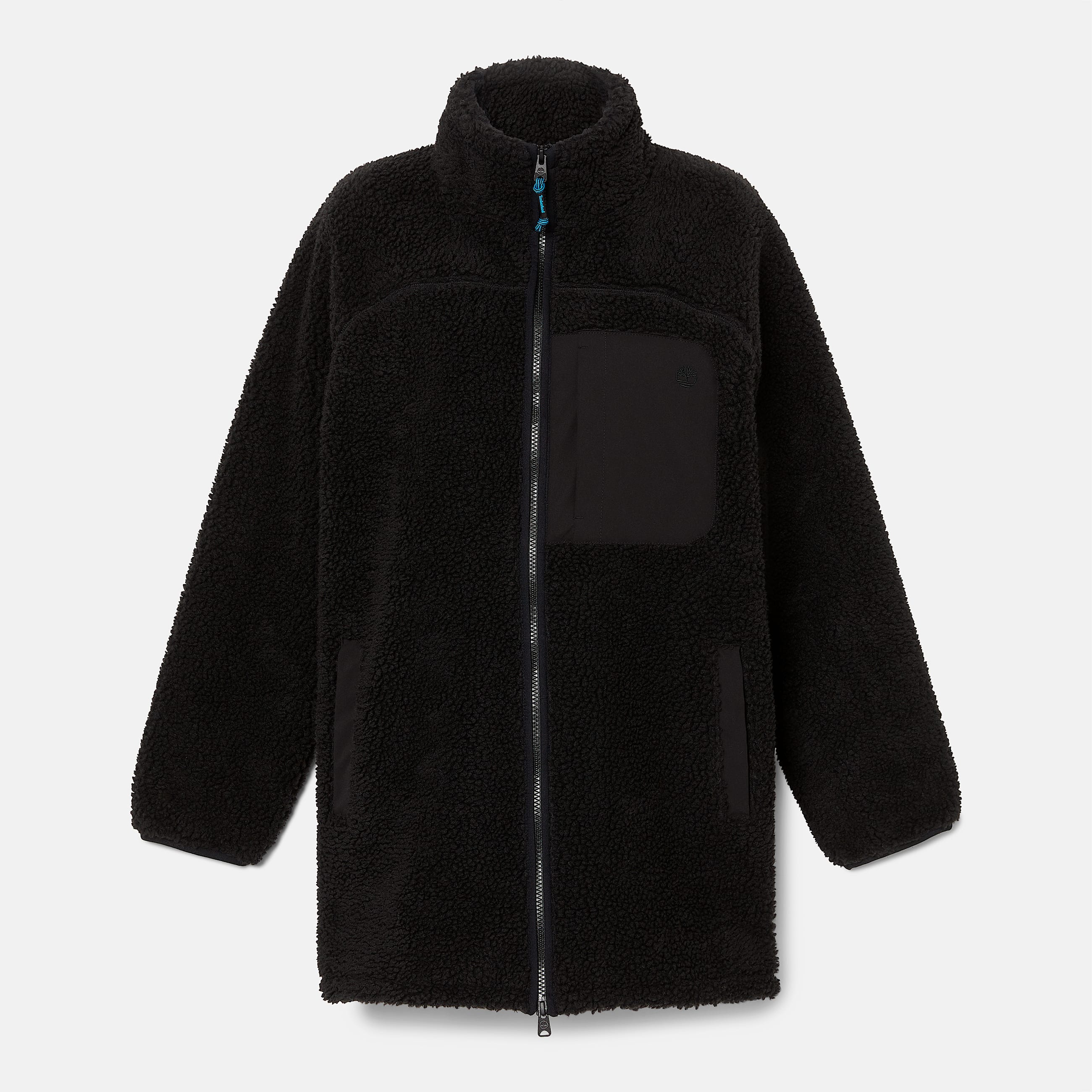 Chamarra larga para mujer Fleece Jacket TBL Negro ALT10