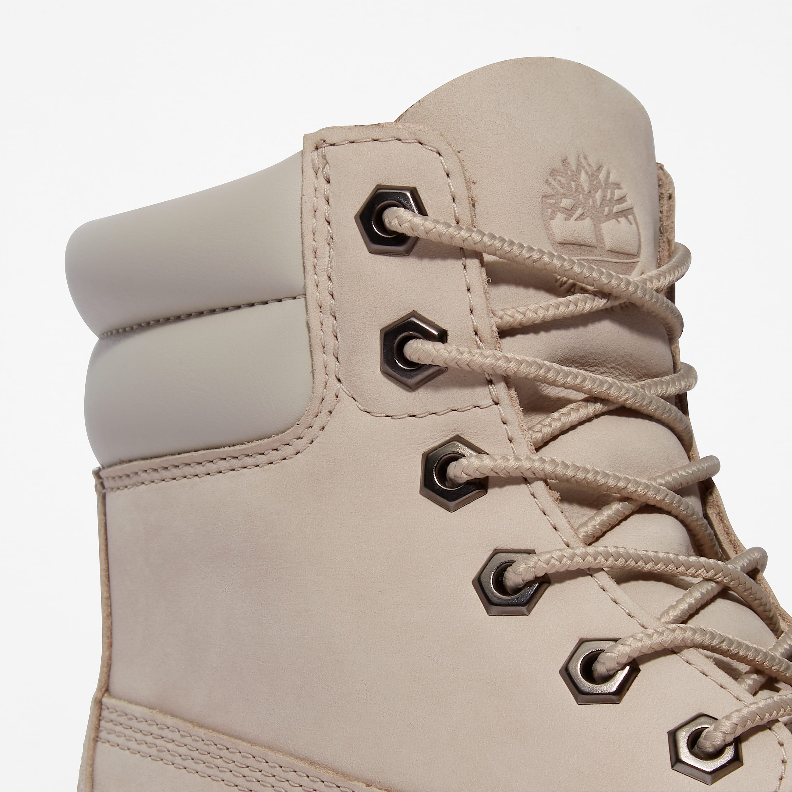 Womens Linden Woods 6Inch Waterproof Boot TBL Light Taupe Nubuck ALT7