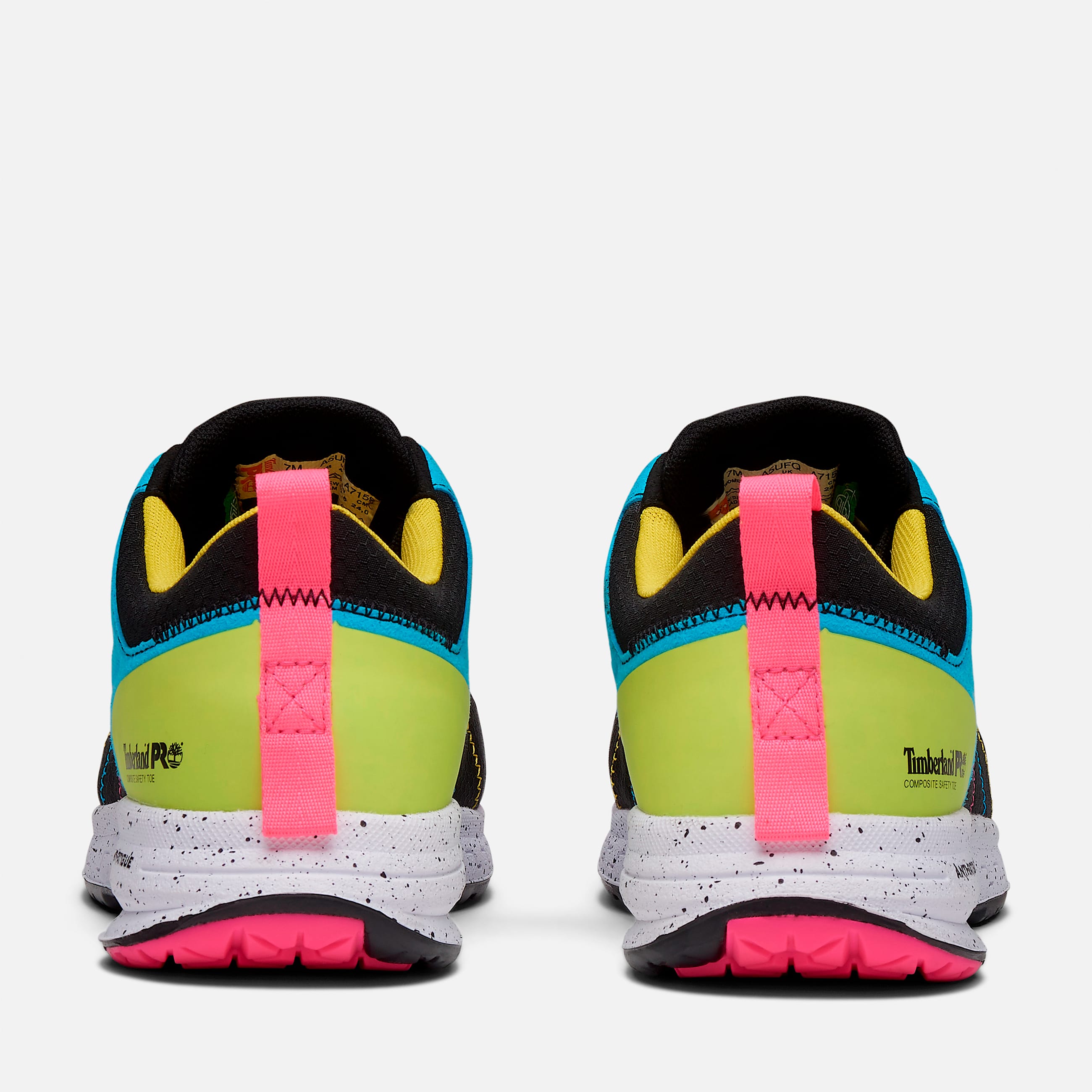 Womens Timberland PRO Overdrive CompToe Work Shoes TBL BlackCyanMagenta ALT5