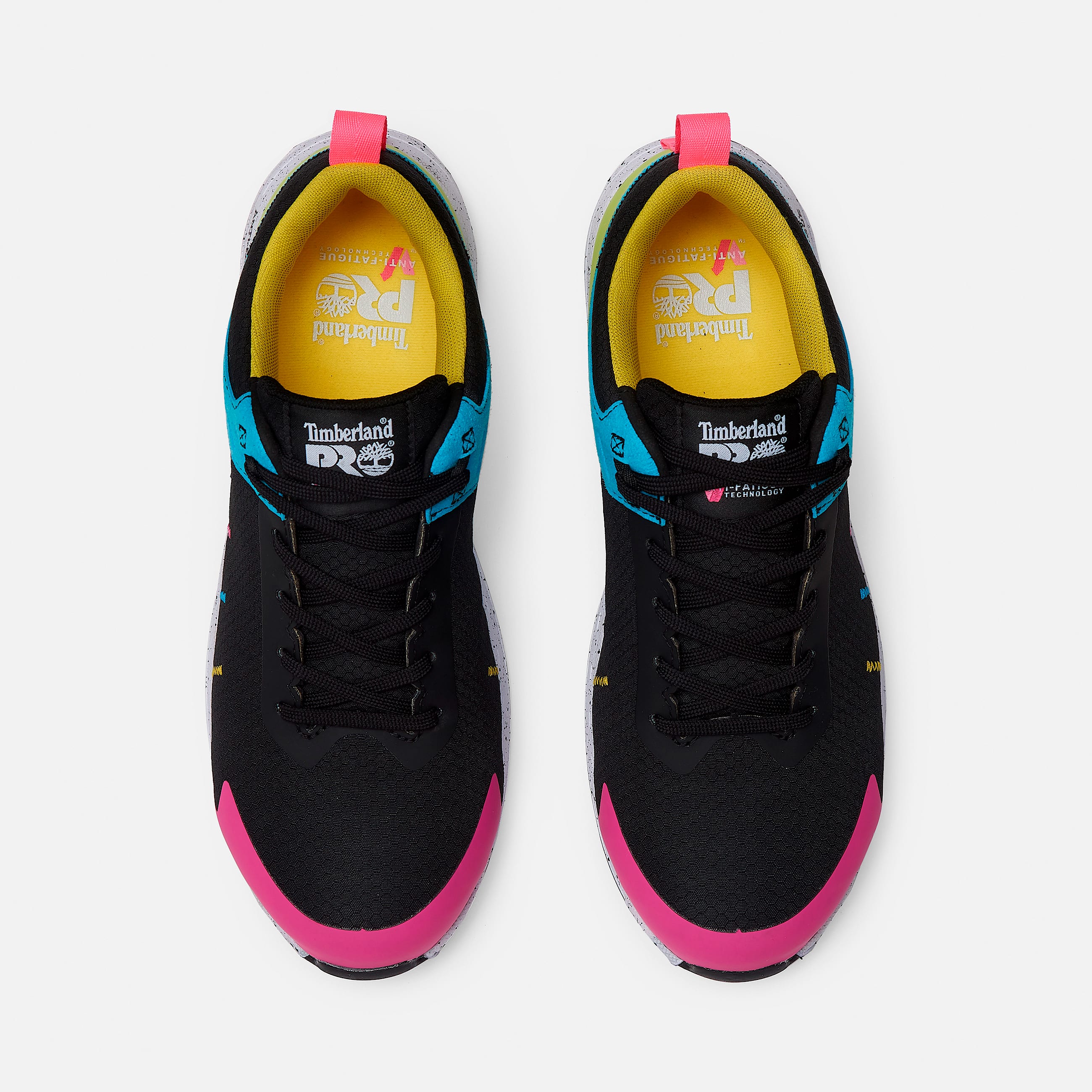 Womens Timberland PRO Overdrive CompToe Work Shoes TBL BlackCyanMagenta ALT2