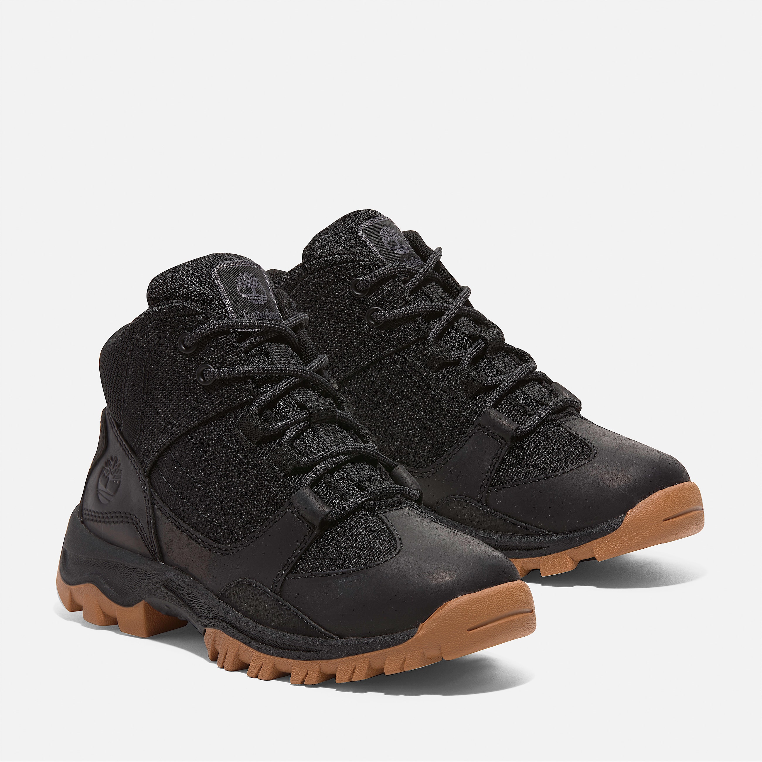 Youth Mt Maddsen Waterproof Mid Hiking Boot TBL Black FullGrain ALT4