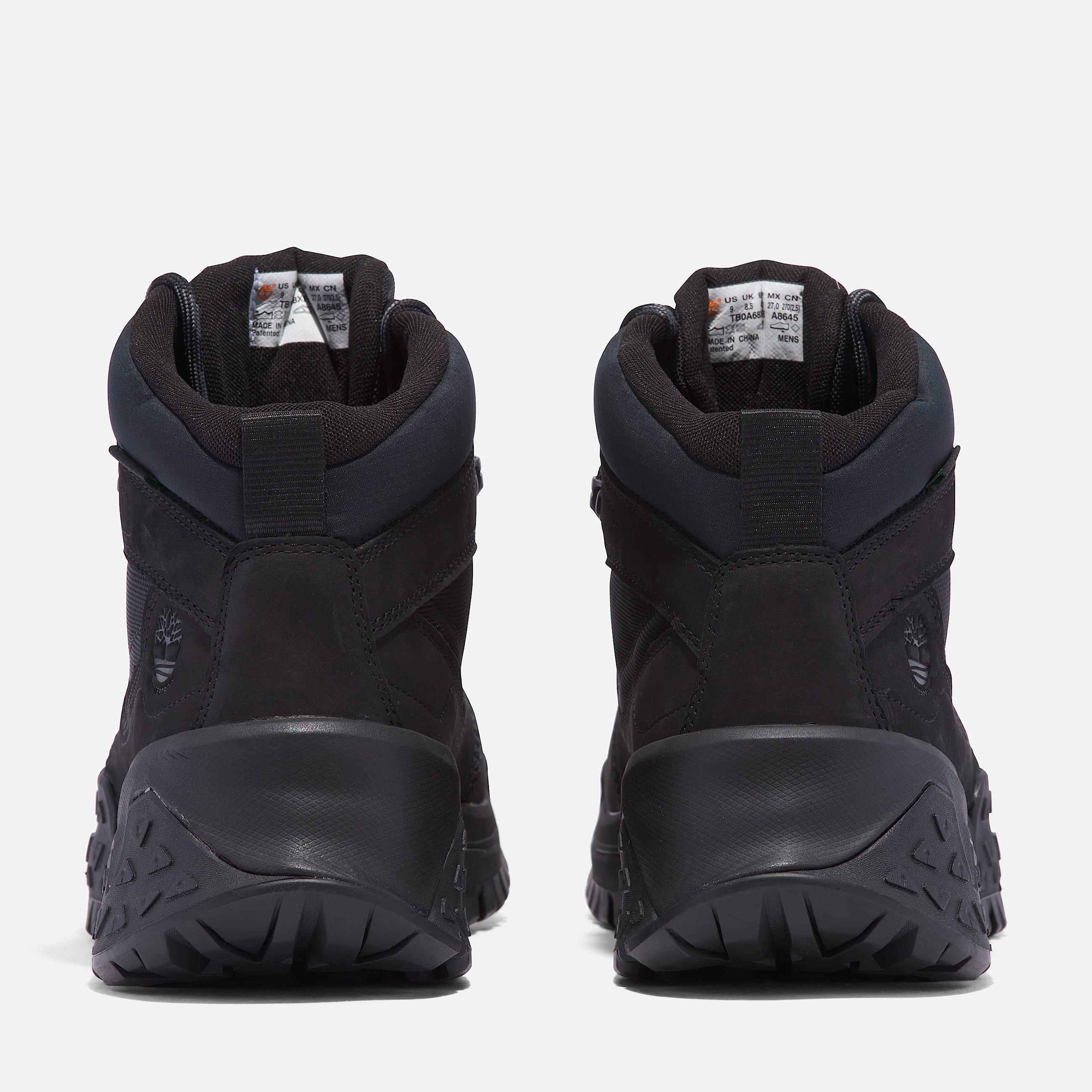 Mens Motion Scramble Mid LaceUp Waterproof Hiker TBL Black Nubuck ALT5