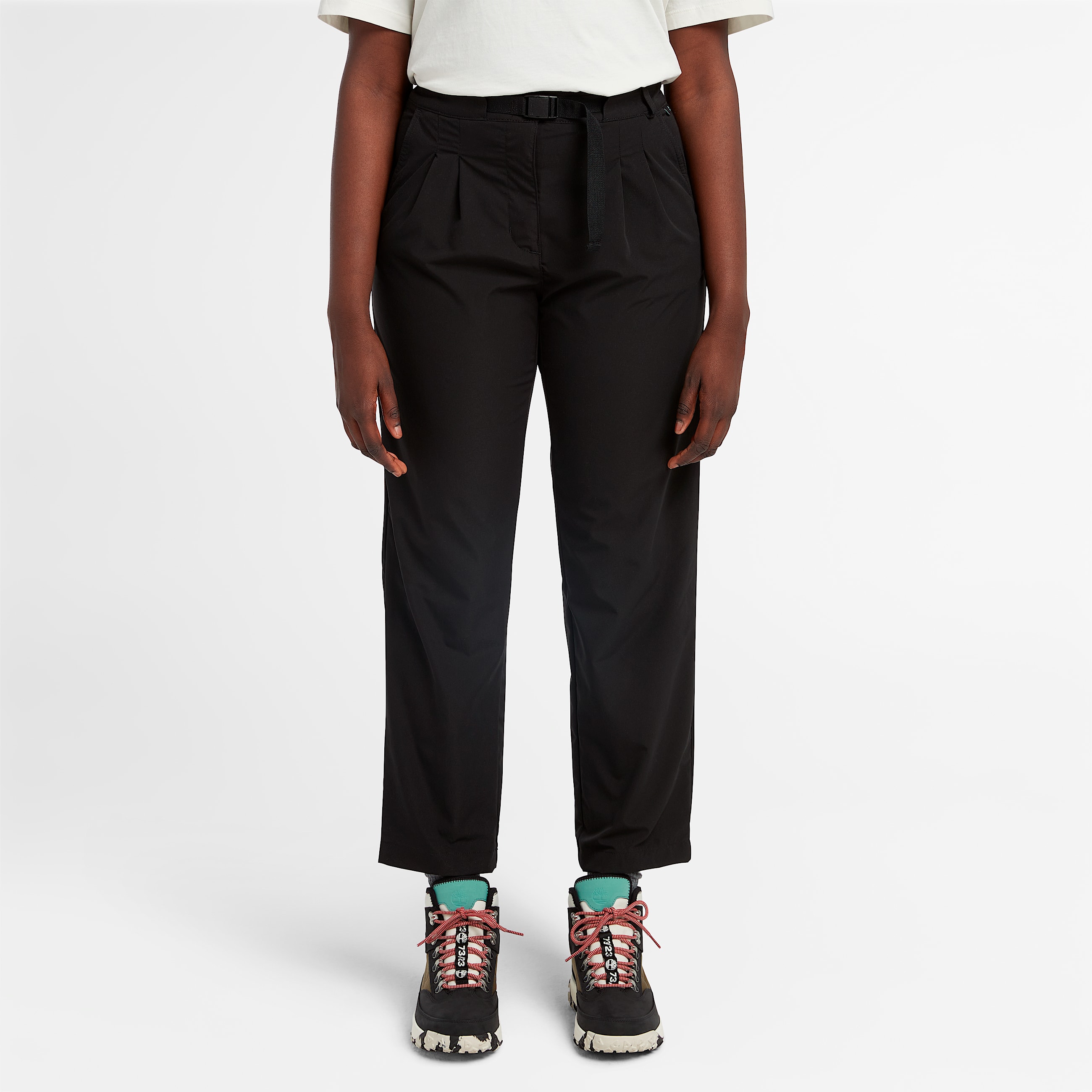 Pantaln para mujer con cinturn y repelente al agua TBL Negro ALT8
