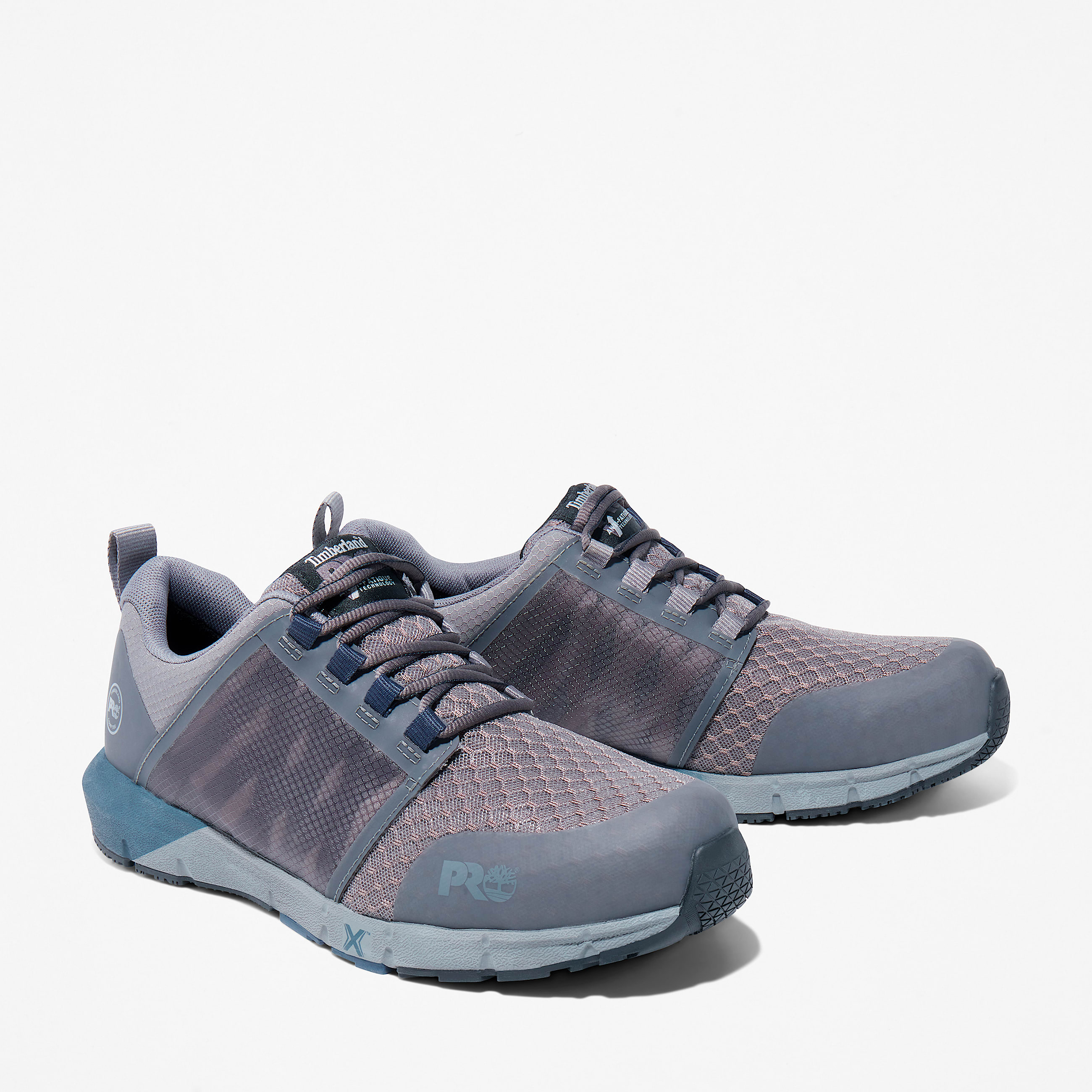 Mens Radius Composite Toe Work Sneaker TBL GreyNavy ALT5