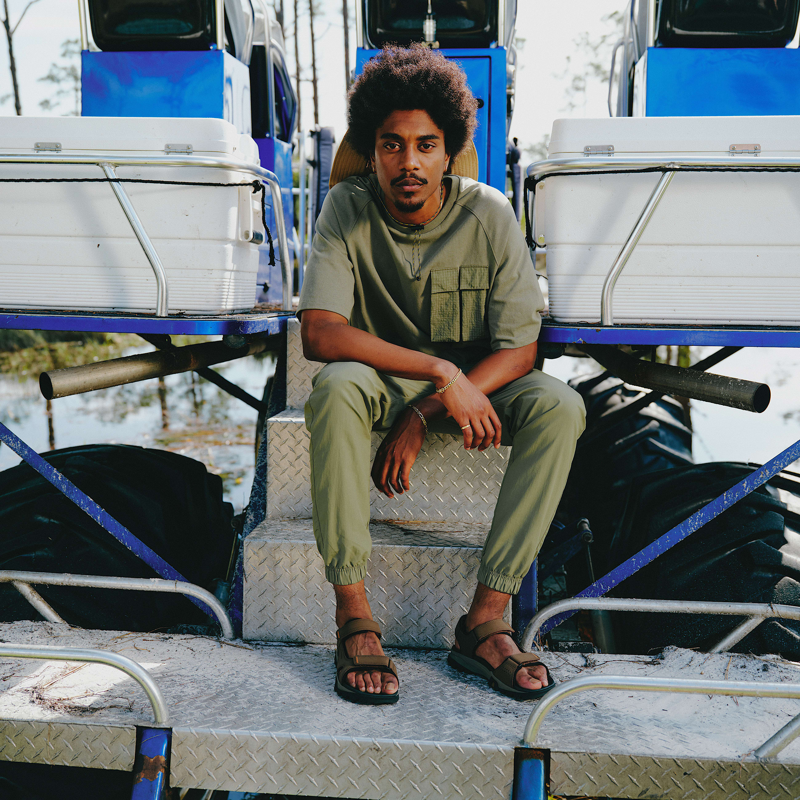 Mens Lincoln Peak Strap Sandals TBL Cocoa ALT10