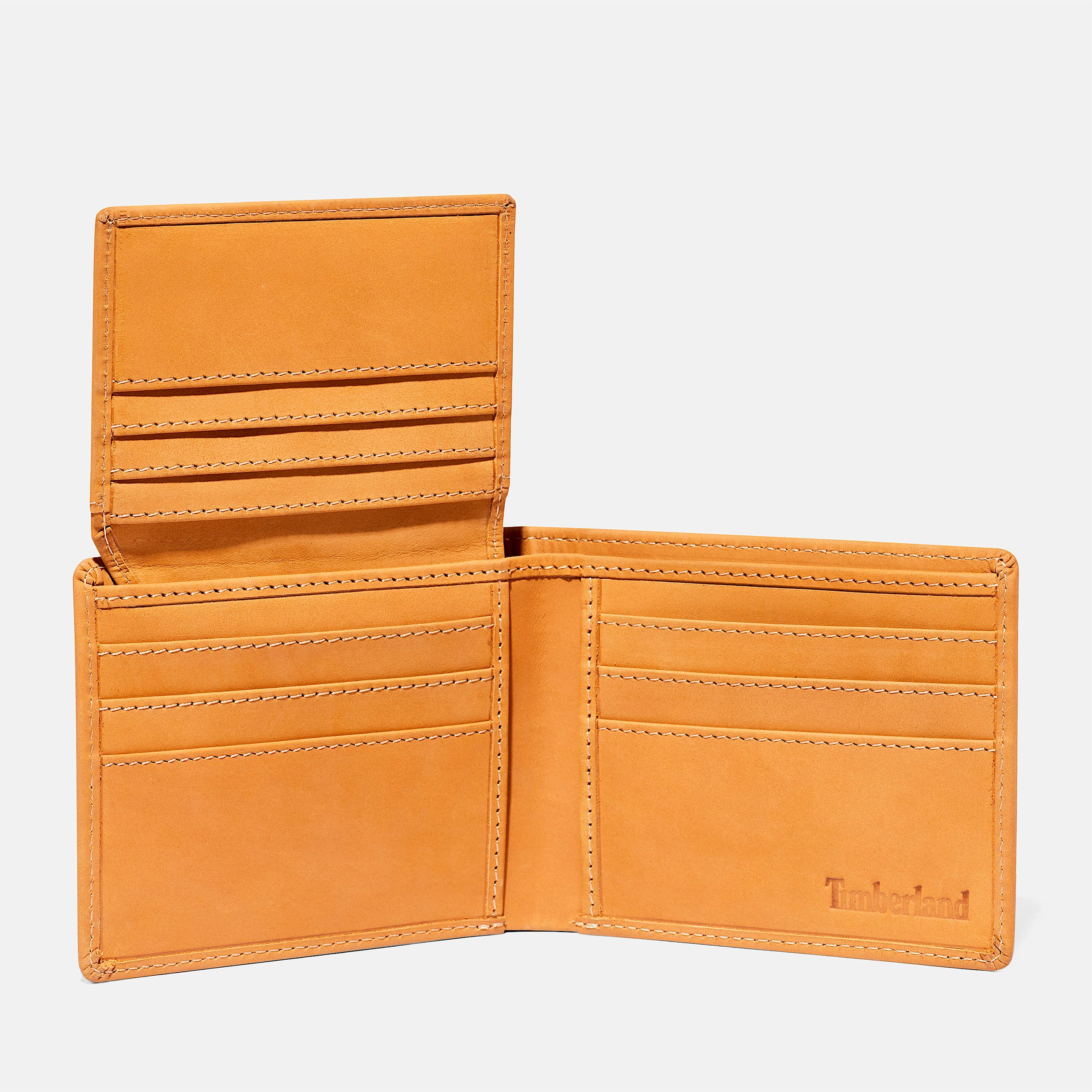 Mens Red Bank Oversized TreeLogo Passcase Wallet TBL Wheat ALT2