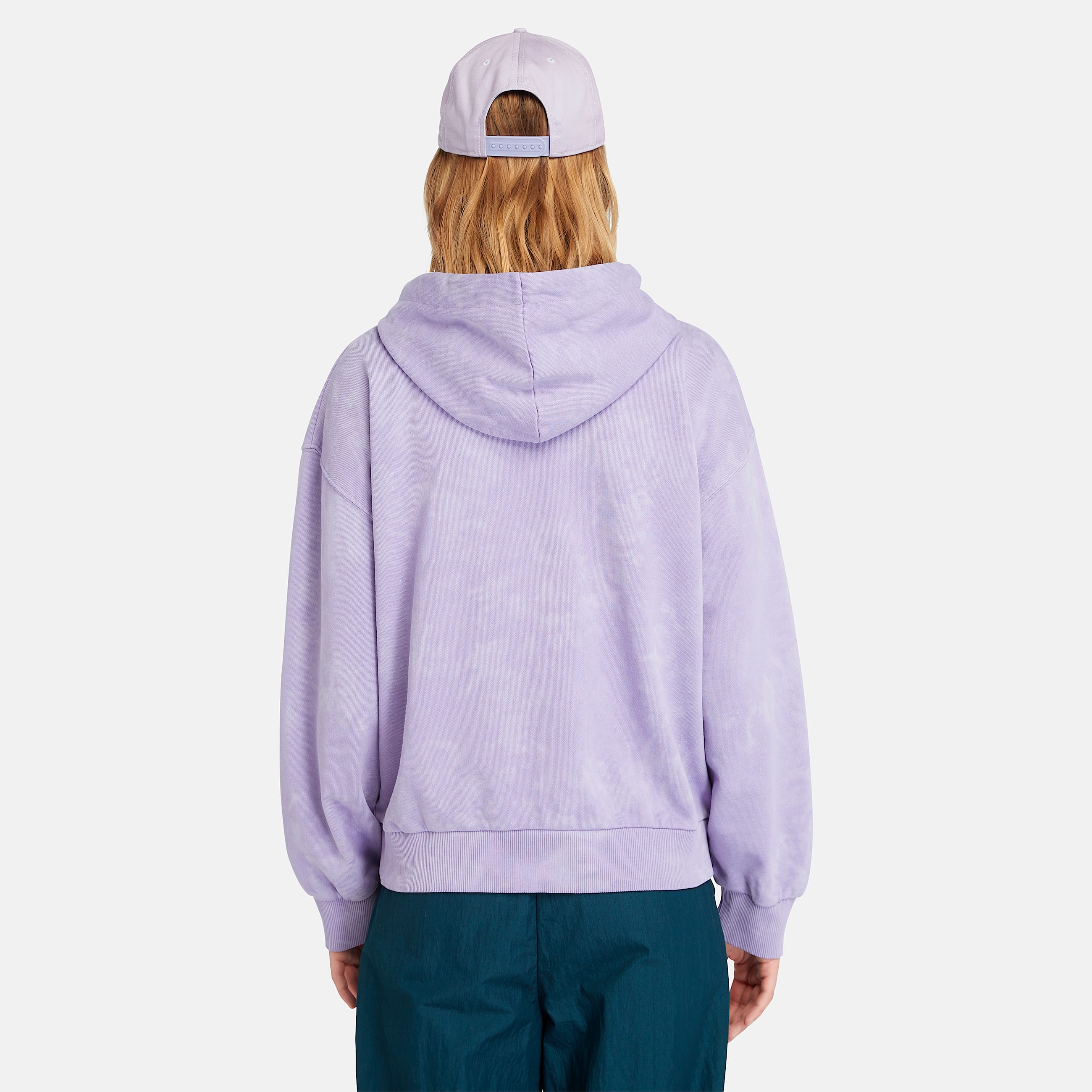 Womens Seasonal Tie Dye Hoodie TBL Pastel Lilac ALT9