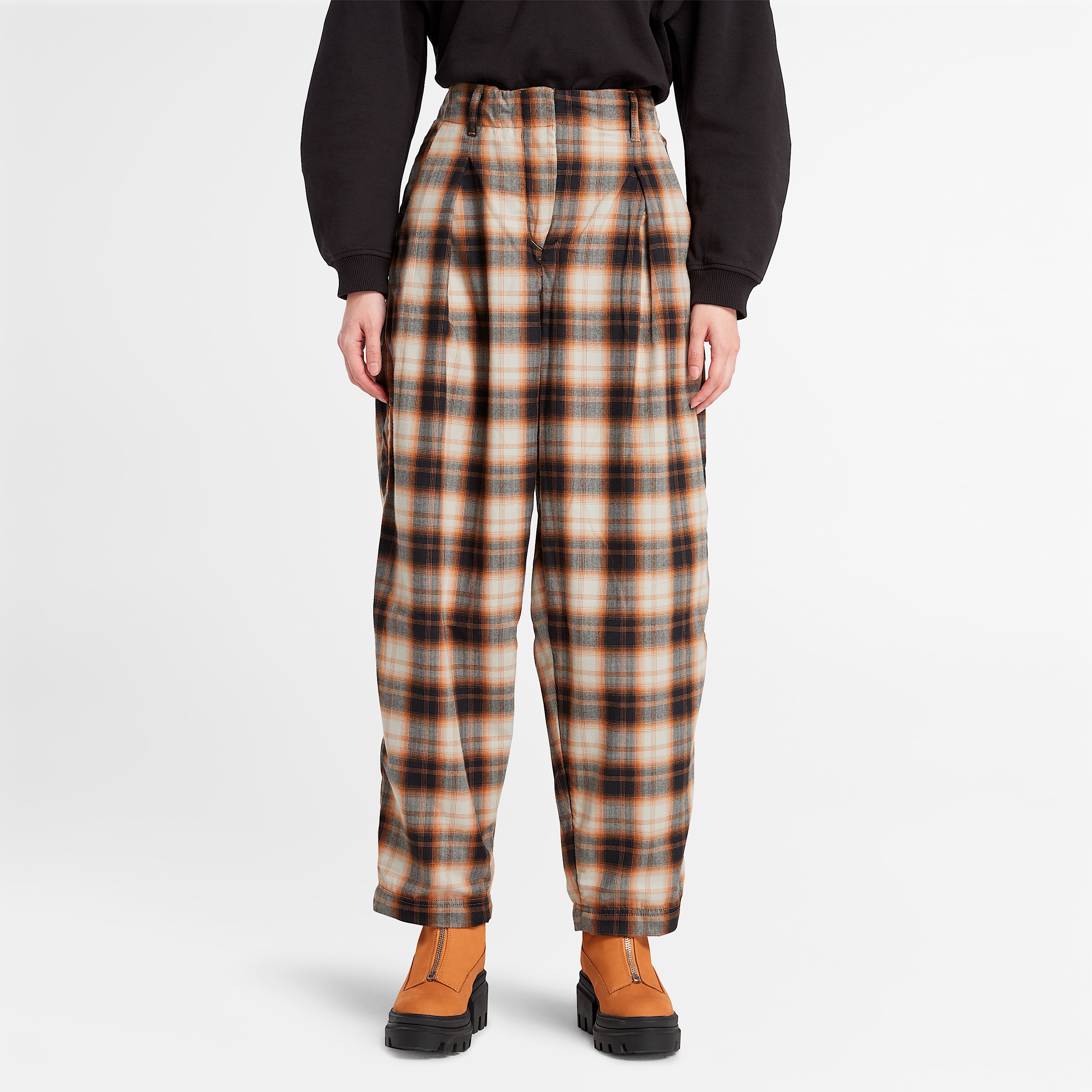 Pantaln para mujer a cuadros TBL Caf ALT8