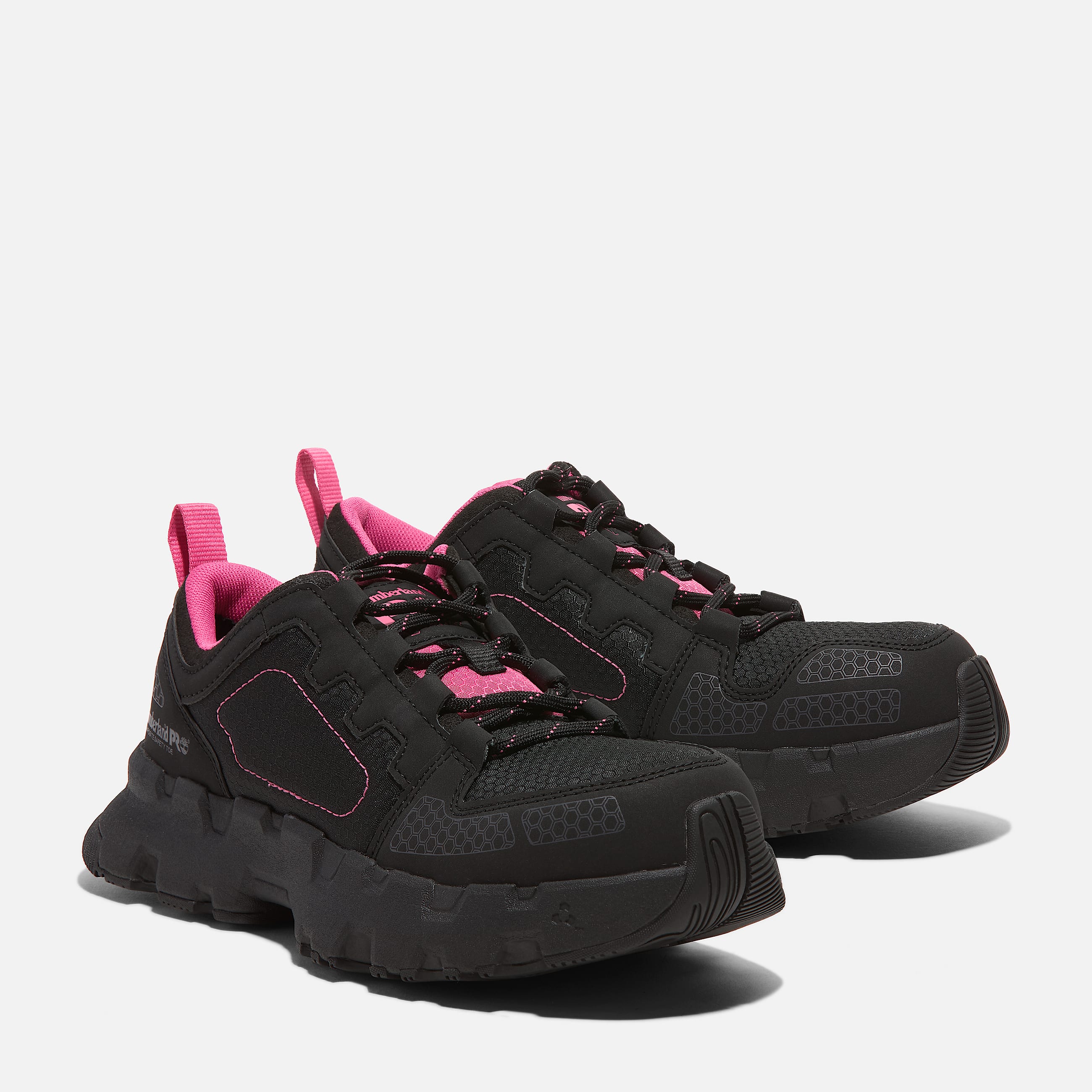 Womens Timberland PRO Powertrain EV Composite Toe Work Sneaker TBL BlackPink ALT4