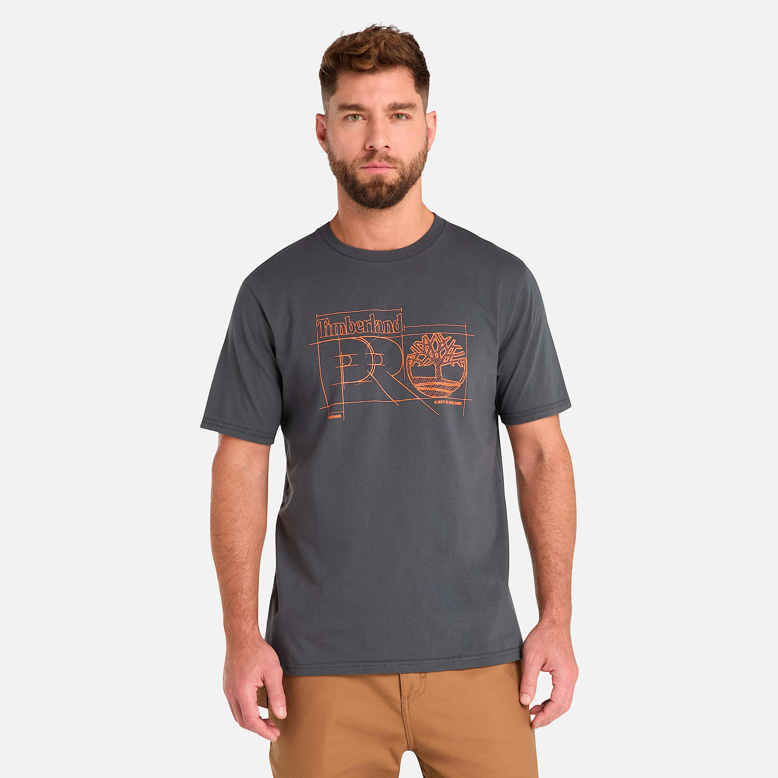Mens Timberland PRO Innovation Blueprint TShirt TBL Asphalt Grey HERO