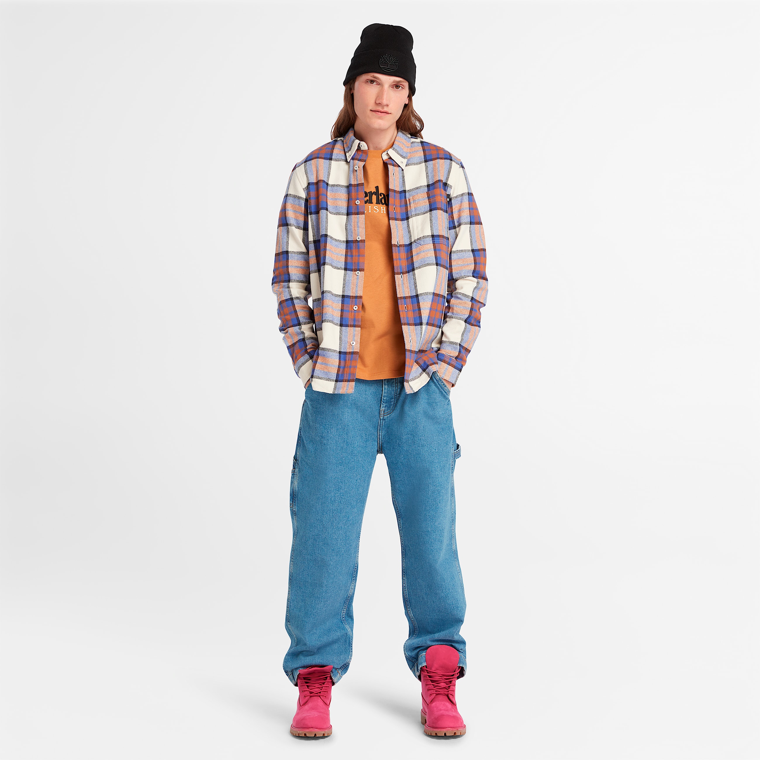 Mens Short Sleeve Est 1973 Crew TShirt TBL Wheat Boot ALT1