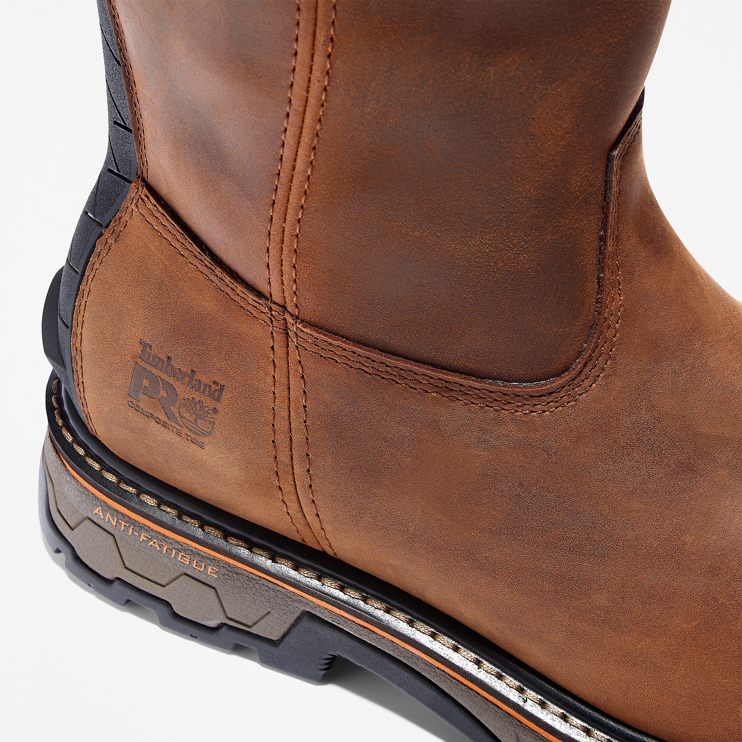 Mens True Grit Pull On Composite Toe Waterproof Work Boot TBL Earth Brown ALT6